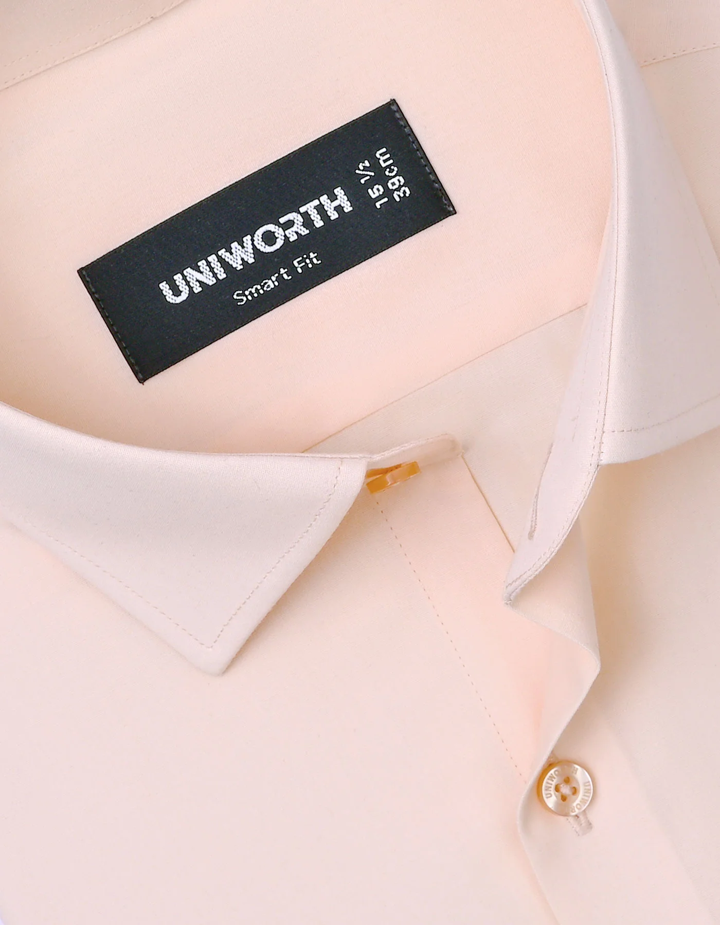 Peach Plain Tailored Smart Fit Shirt - Image 2