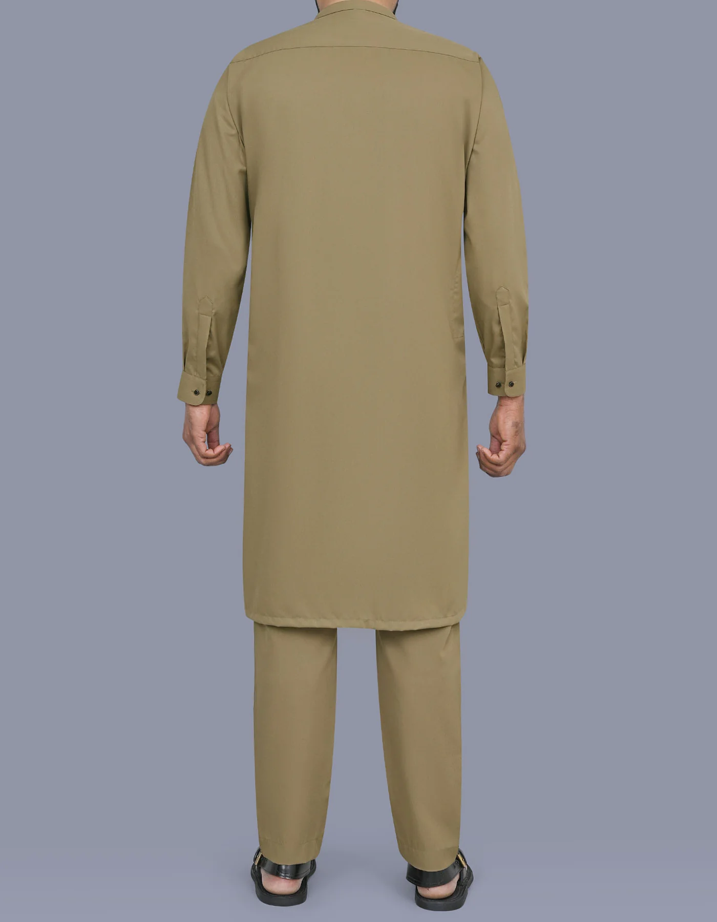 Pista Green Texture Smart Fit Kurta Pajama - Image 4