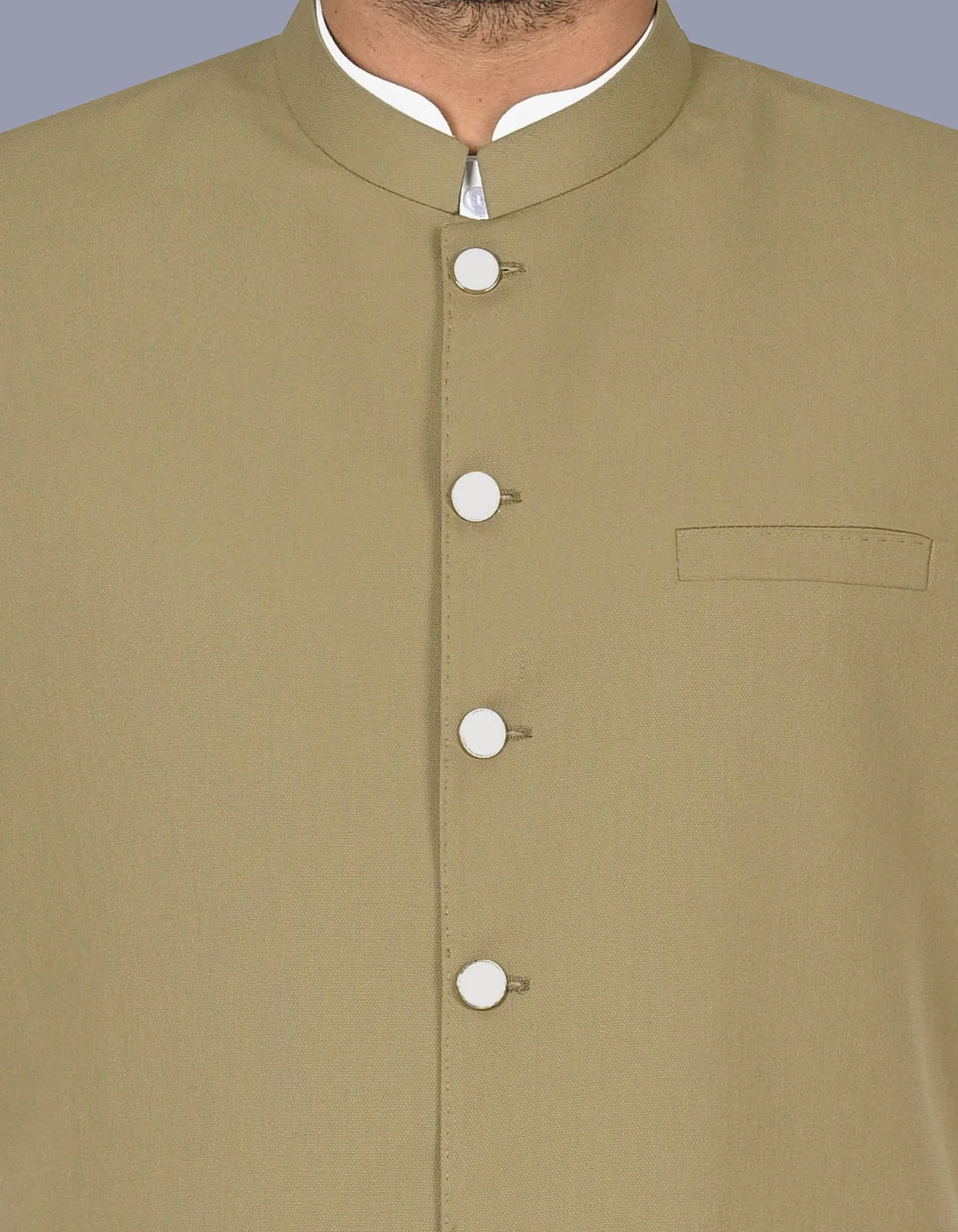 Pista Green Texture Smart Fit Waistcoat - Image 2
