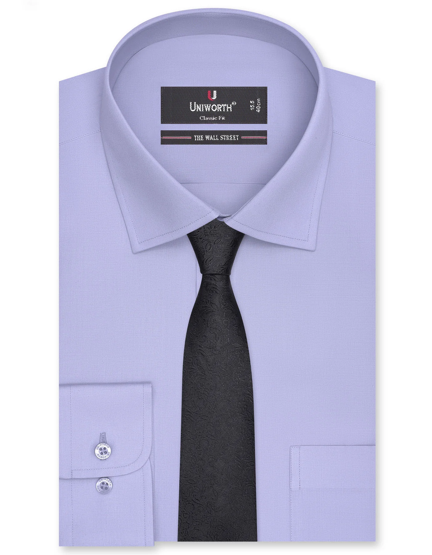 Plain Grey Classic Fit Shirt - Image 3