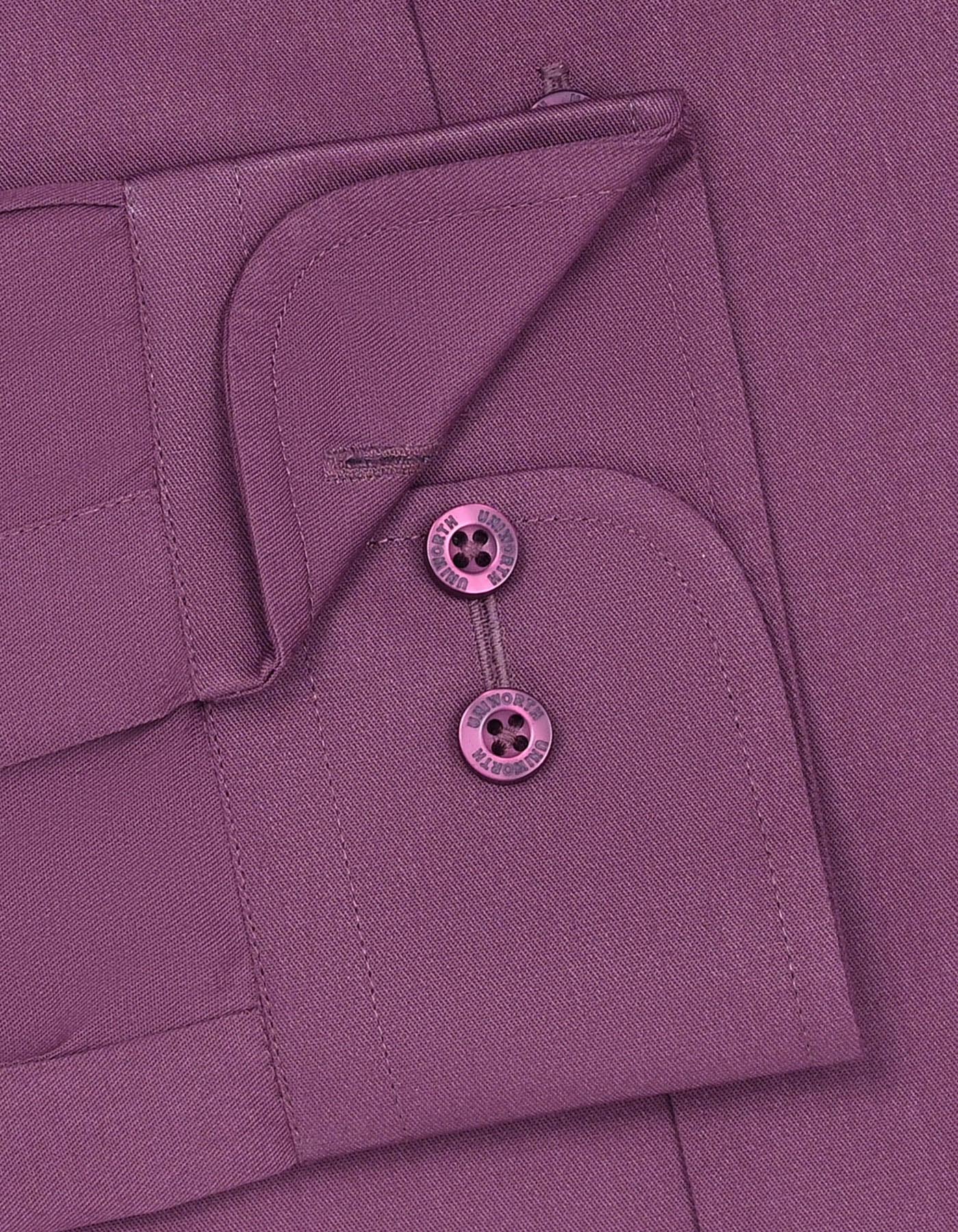 Plum Plain Classic Fit Shirt - Image 3