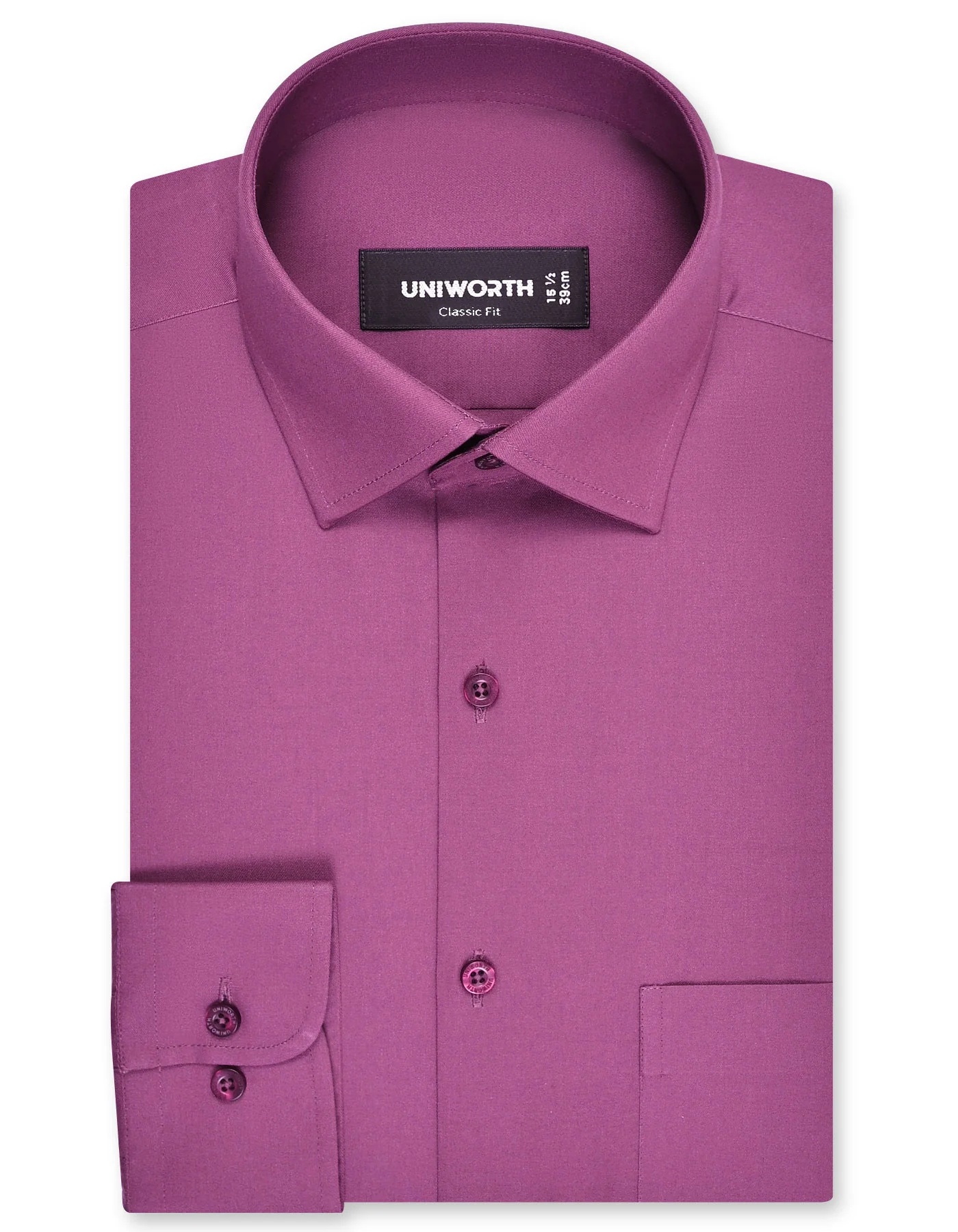 Plum Plain Classic Fit Shirt