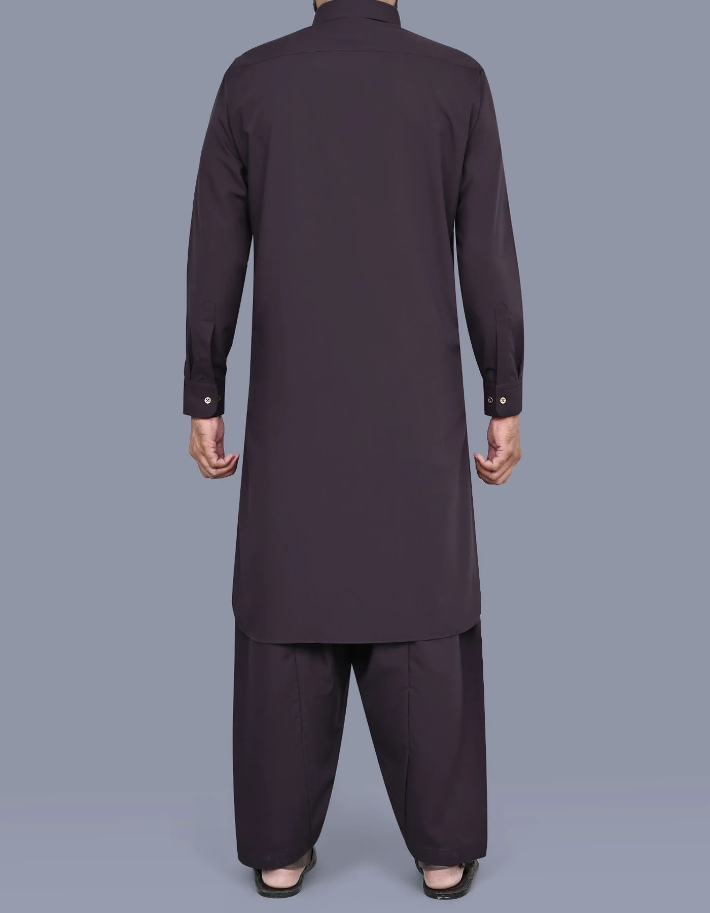Plum Plain Kameez Shalwar - Image 6