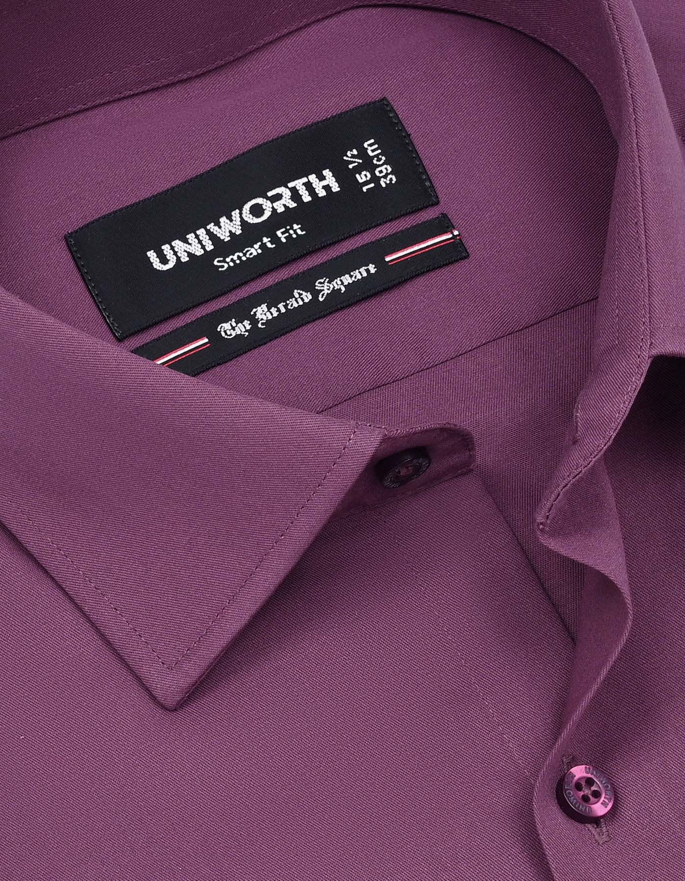 Plum Plain Smart Fit Shirt - Image 2