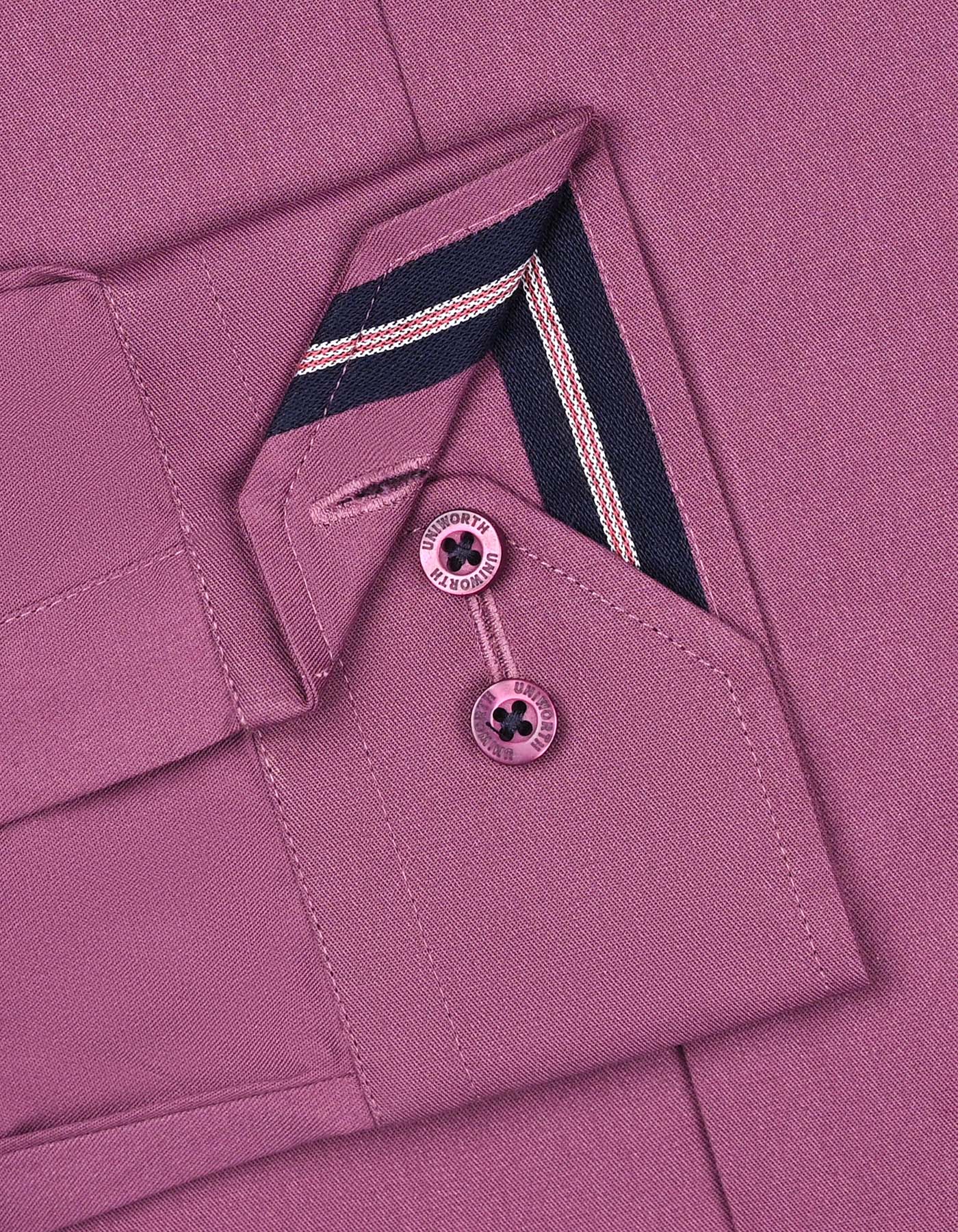 Plum Plain Tailored Smart Fit Shirt - Image 3