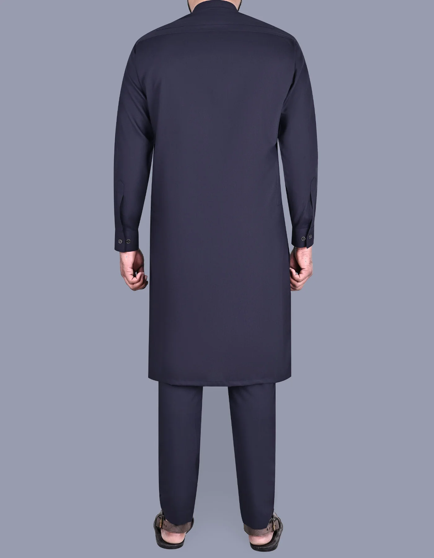 Plum Texture Kurta Pajama - Image 6