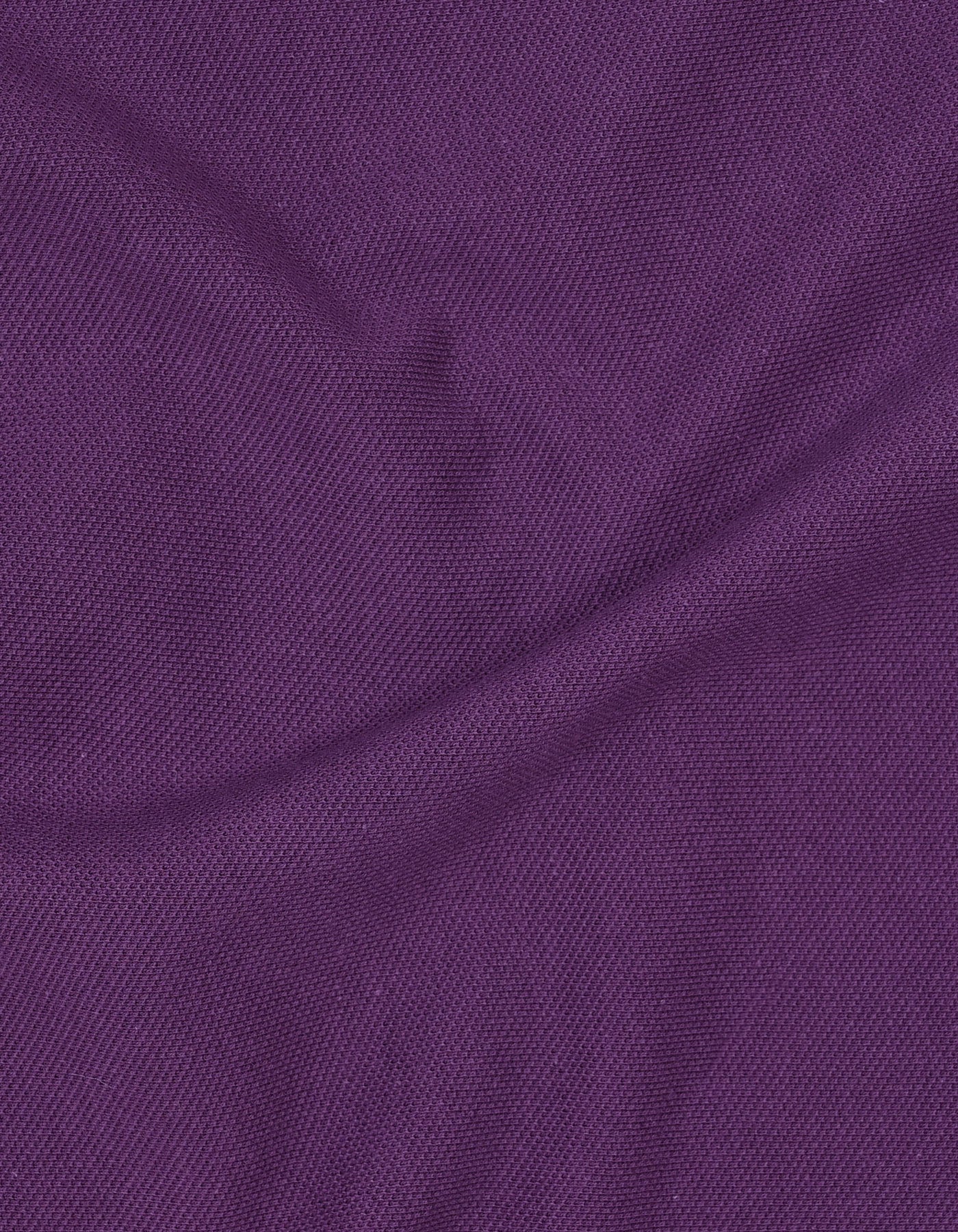Purple Plain Pique Polo Shirt - Image 6