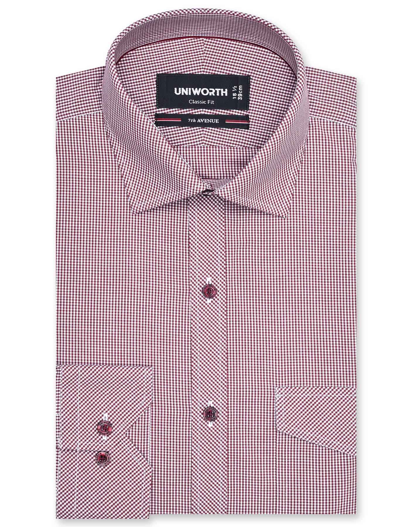 Red Check Classic Fit Shirt