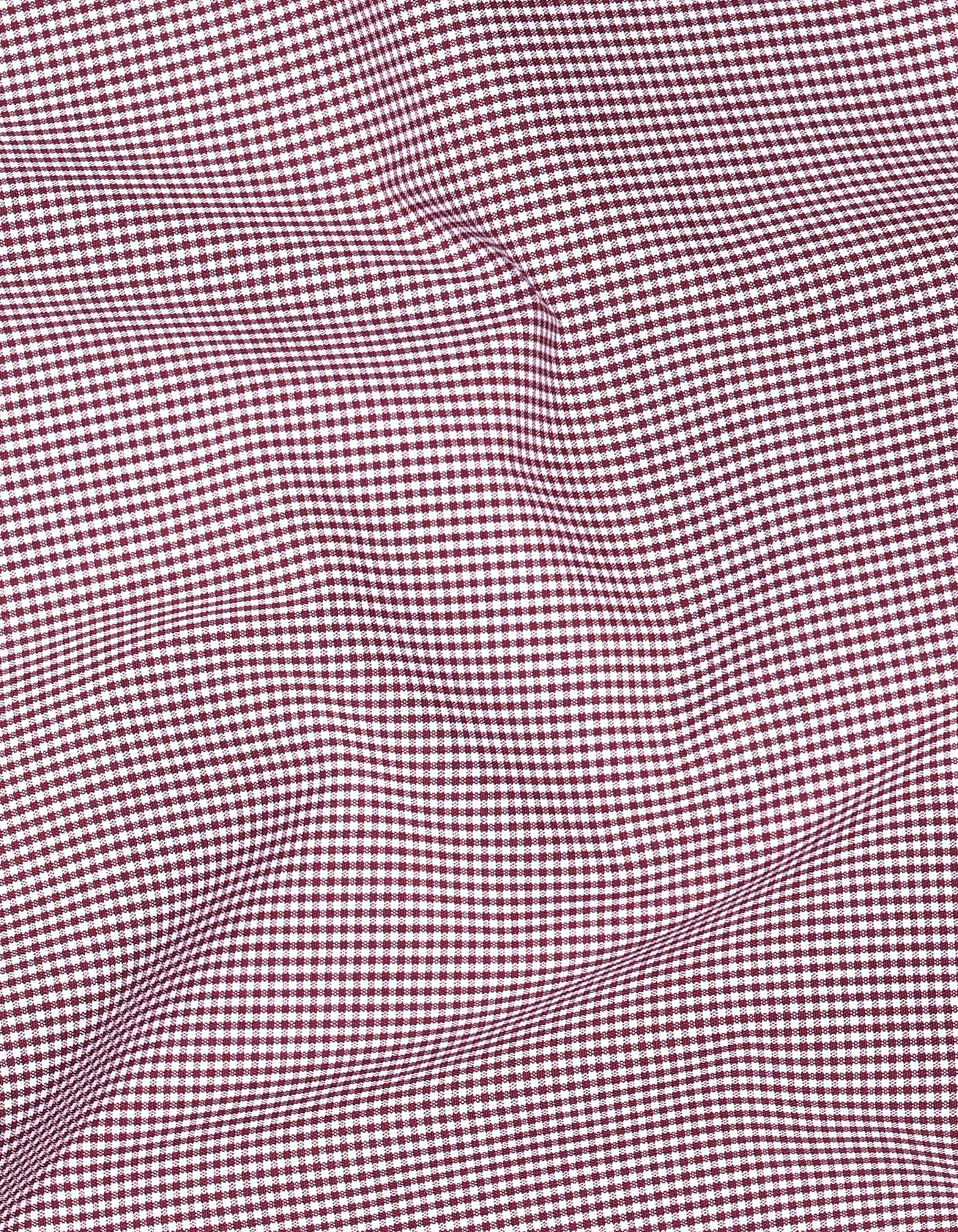 Red Check Classic Fit Shirt - Image 4