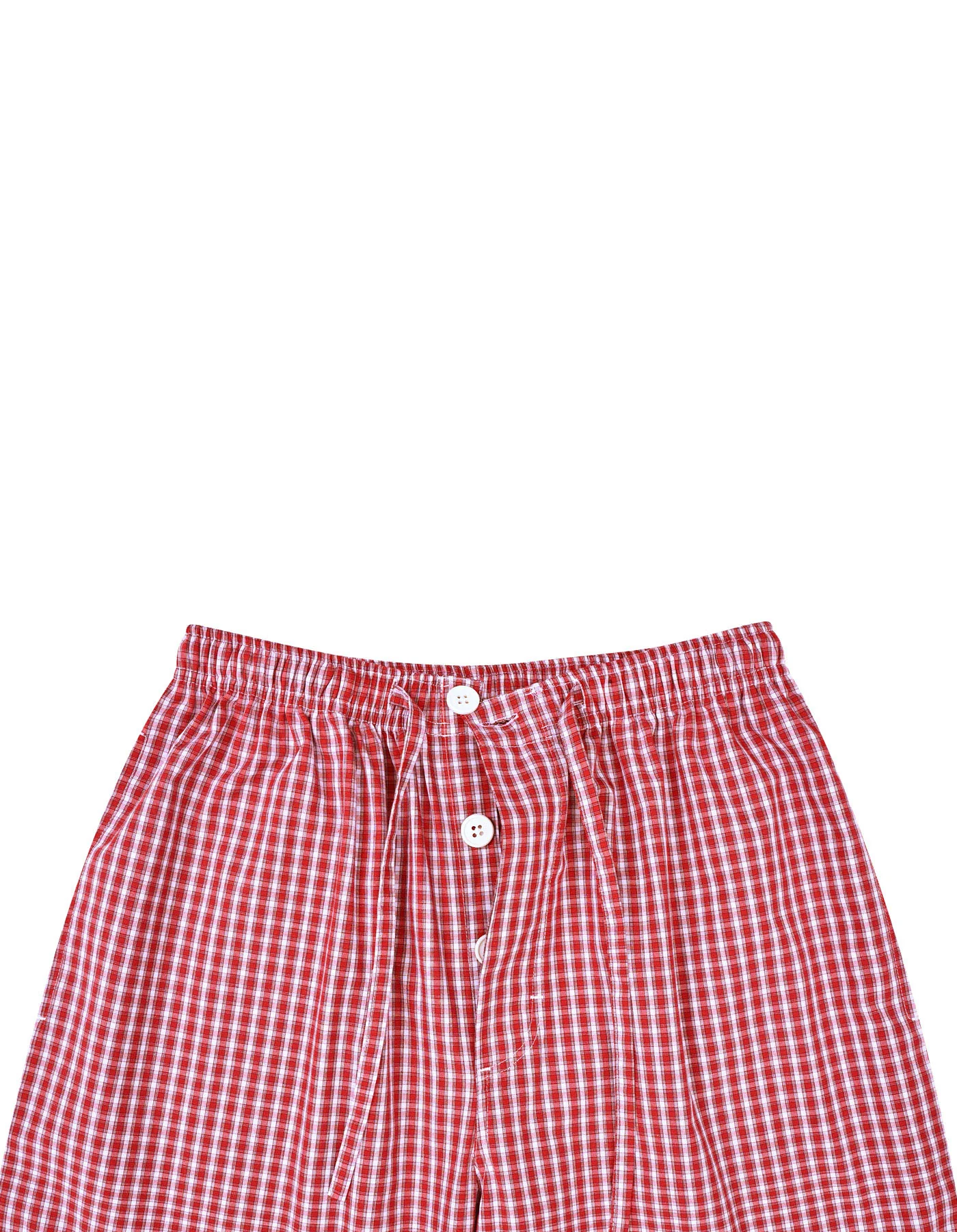 Red Check Cross Pocket Woven Pajama - Image 2