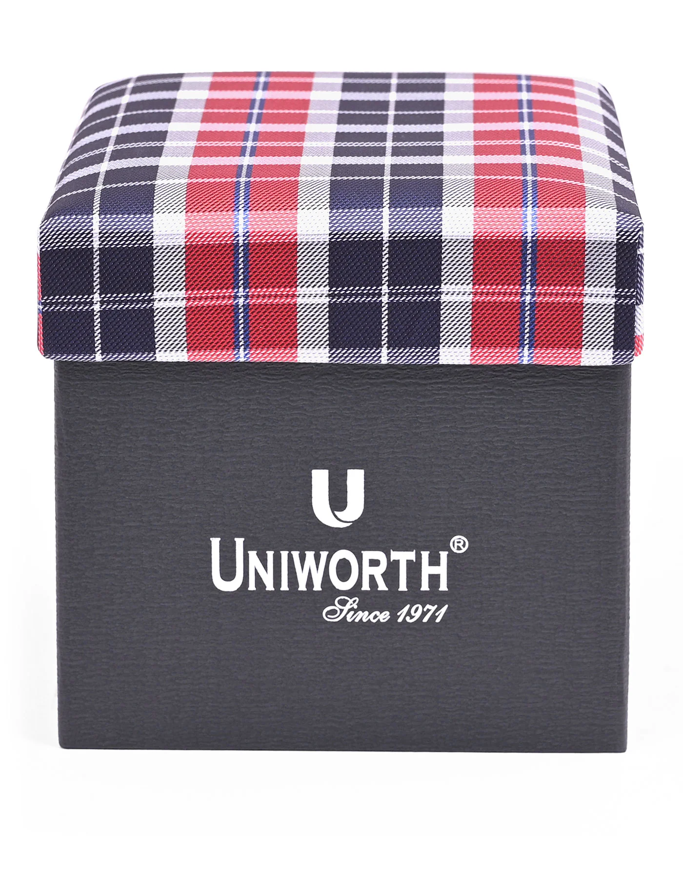 Red Check Cufflink Tie Set - Image 3