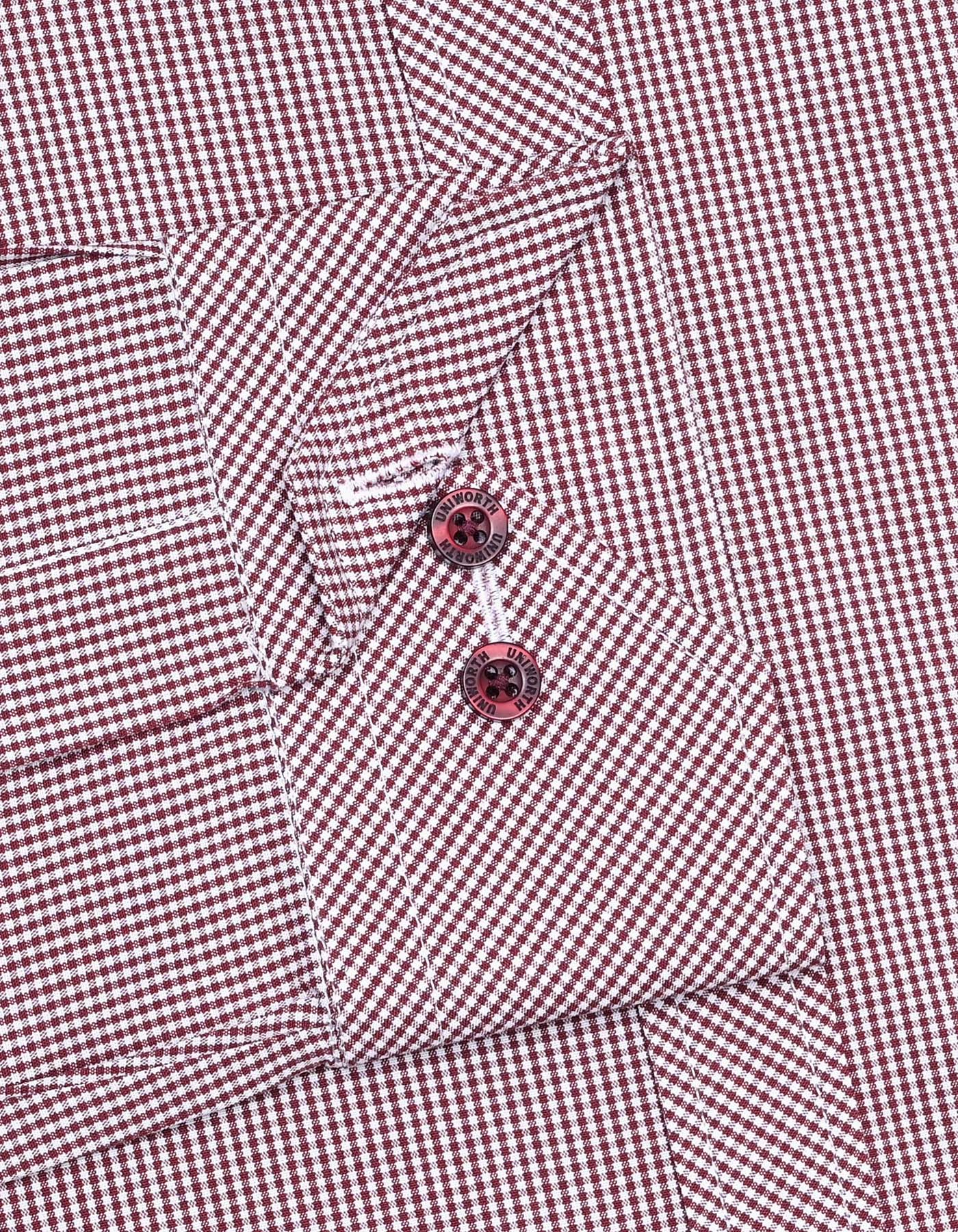 Red Check Tailored Smart Fit Shirt - Image 3