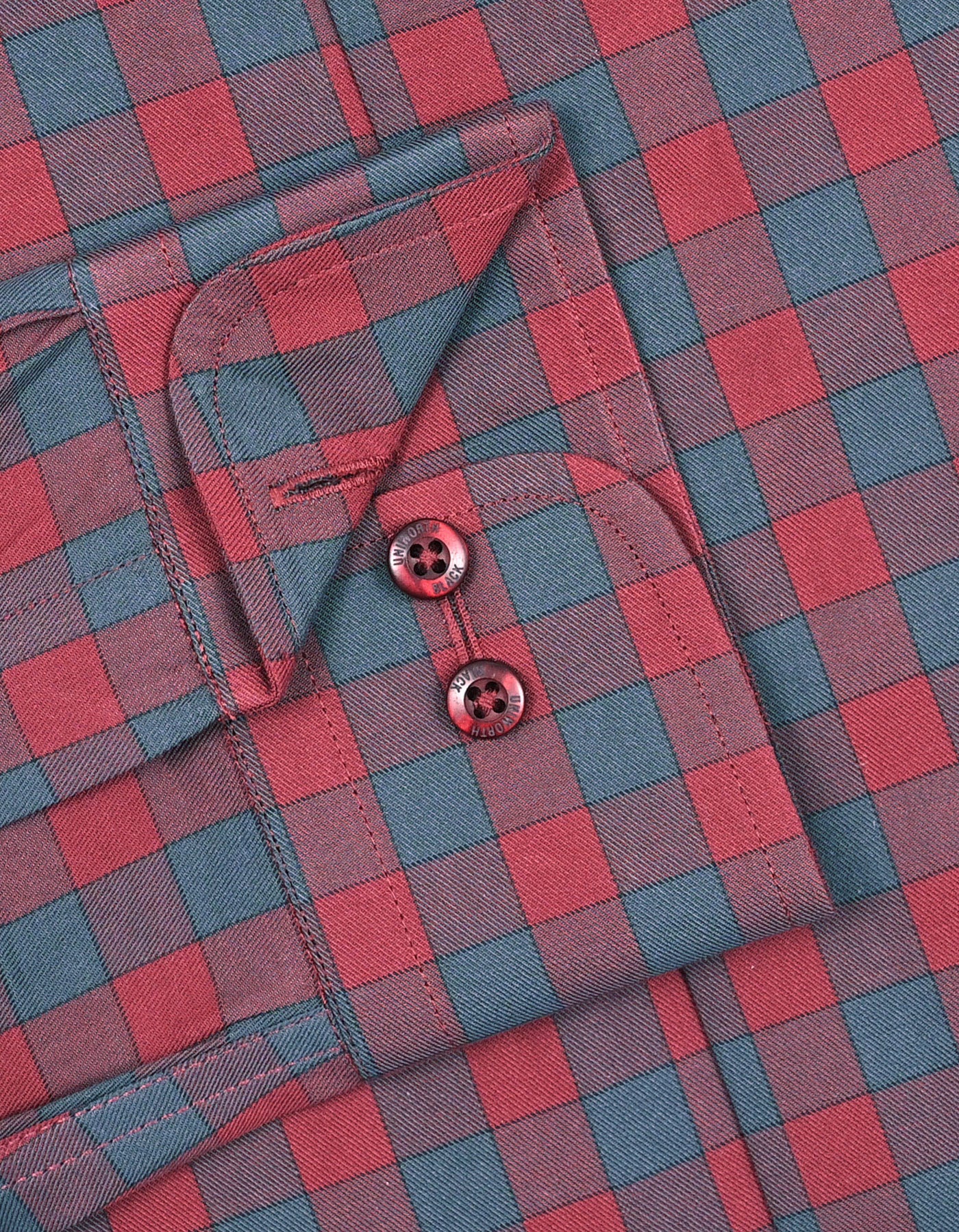 Red Check Tailored Smart Fit Shirt - Image 3
