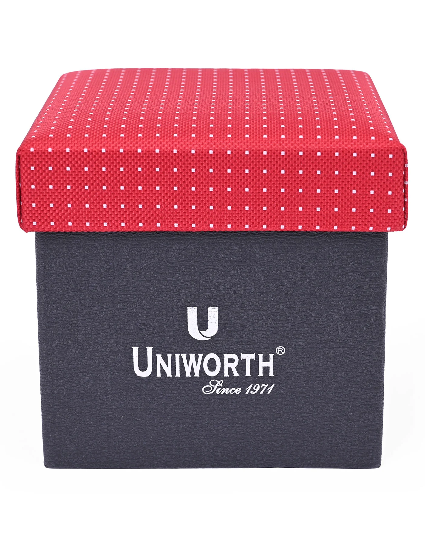 Red Dotted Cufflink Tie Set - Image 3
