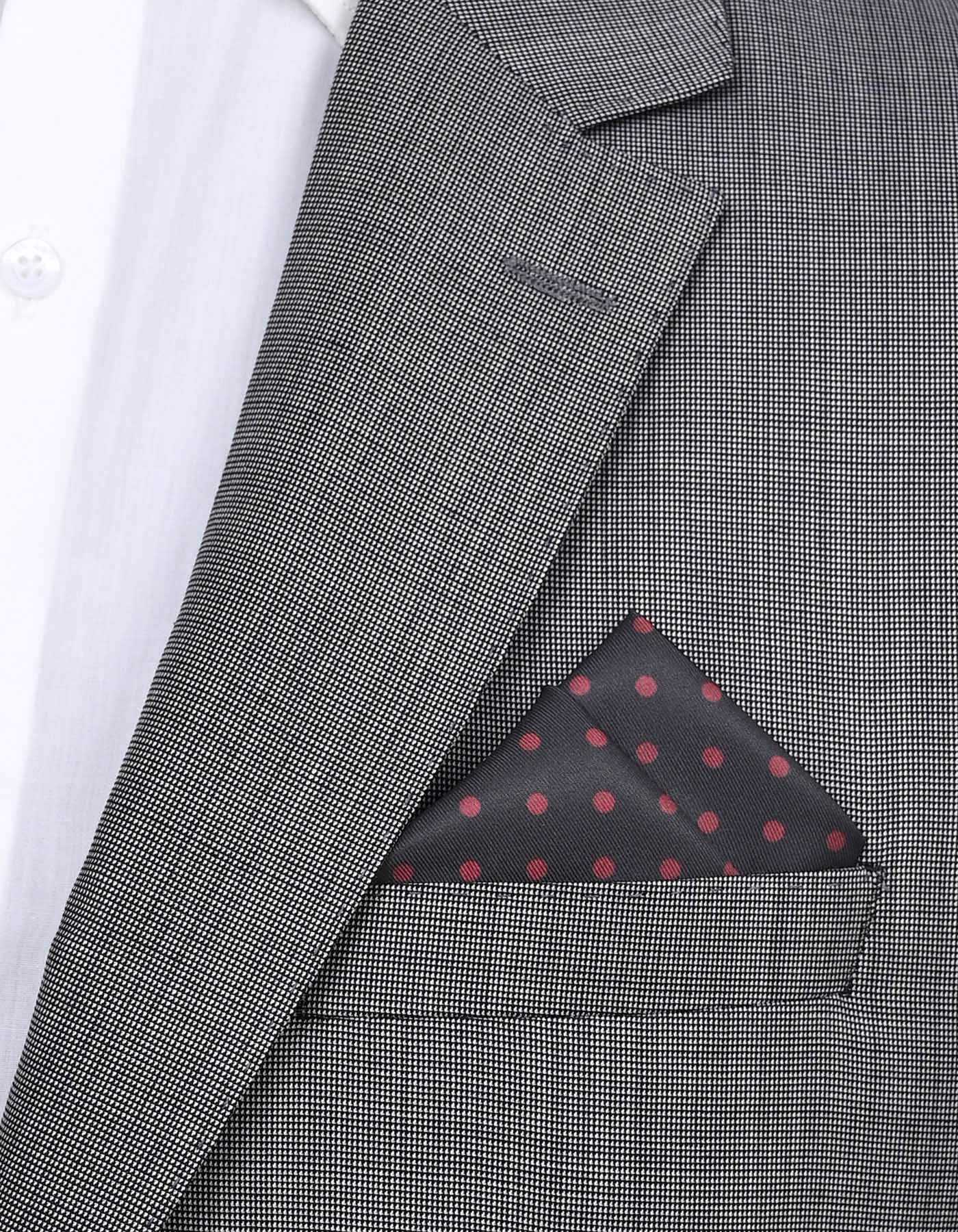 Red Dotted Pocket Square