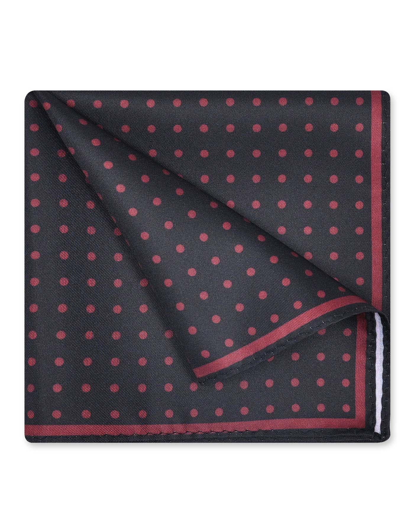 Red Dotted Pocket Square - Image 3