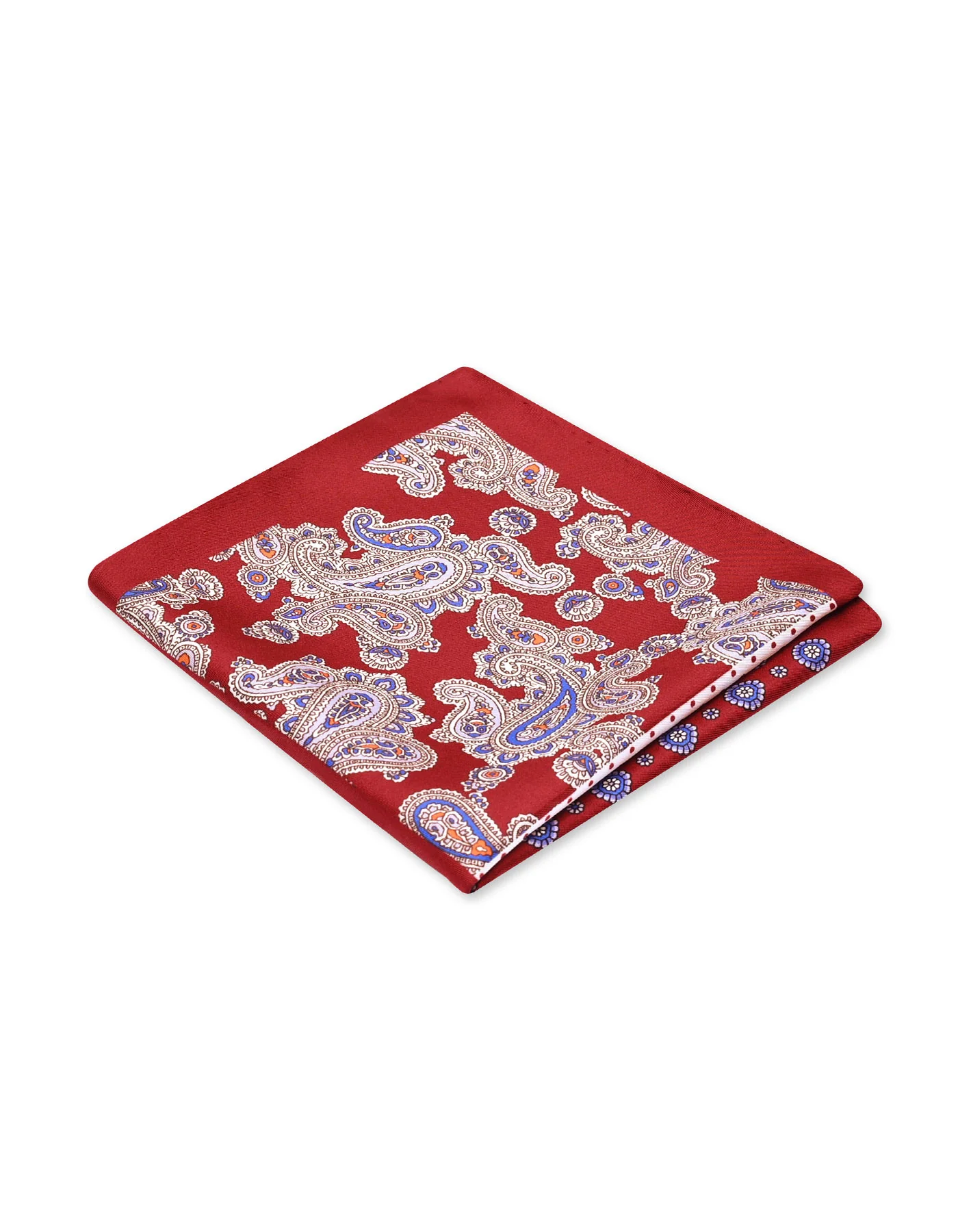 Red Floral Pocket Square - Image 2