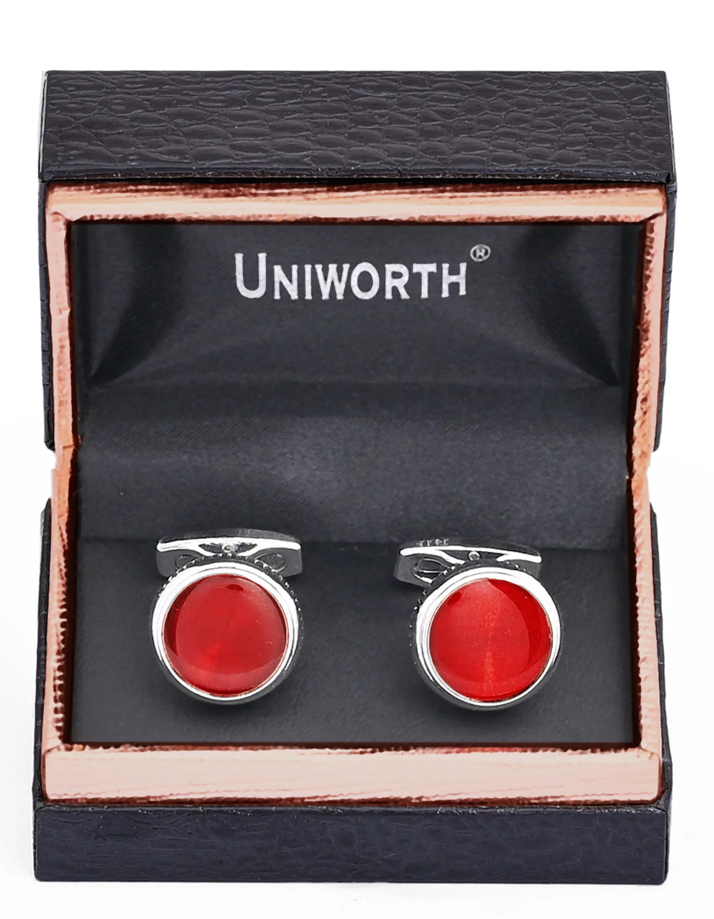 Red Geometric Cufflink - Image 2