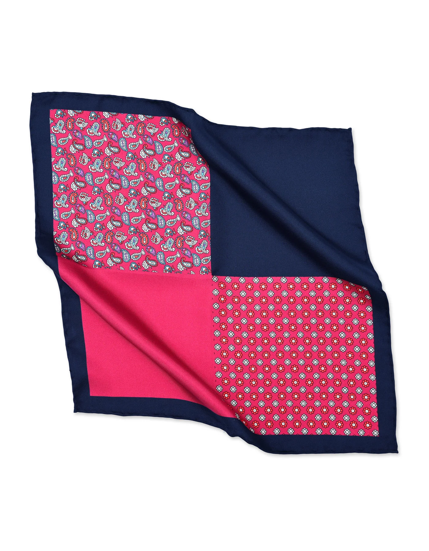 Red Geometric Pocket Square - Image 4
