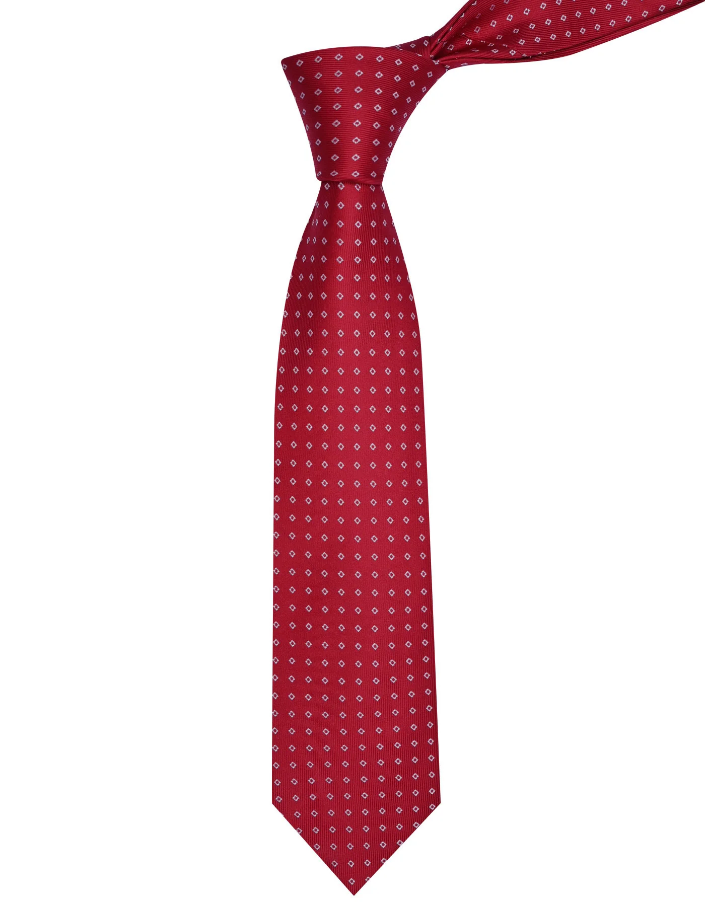 Red Geometric Tie - Image 2