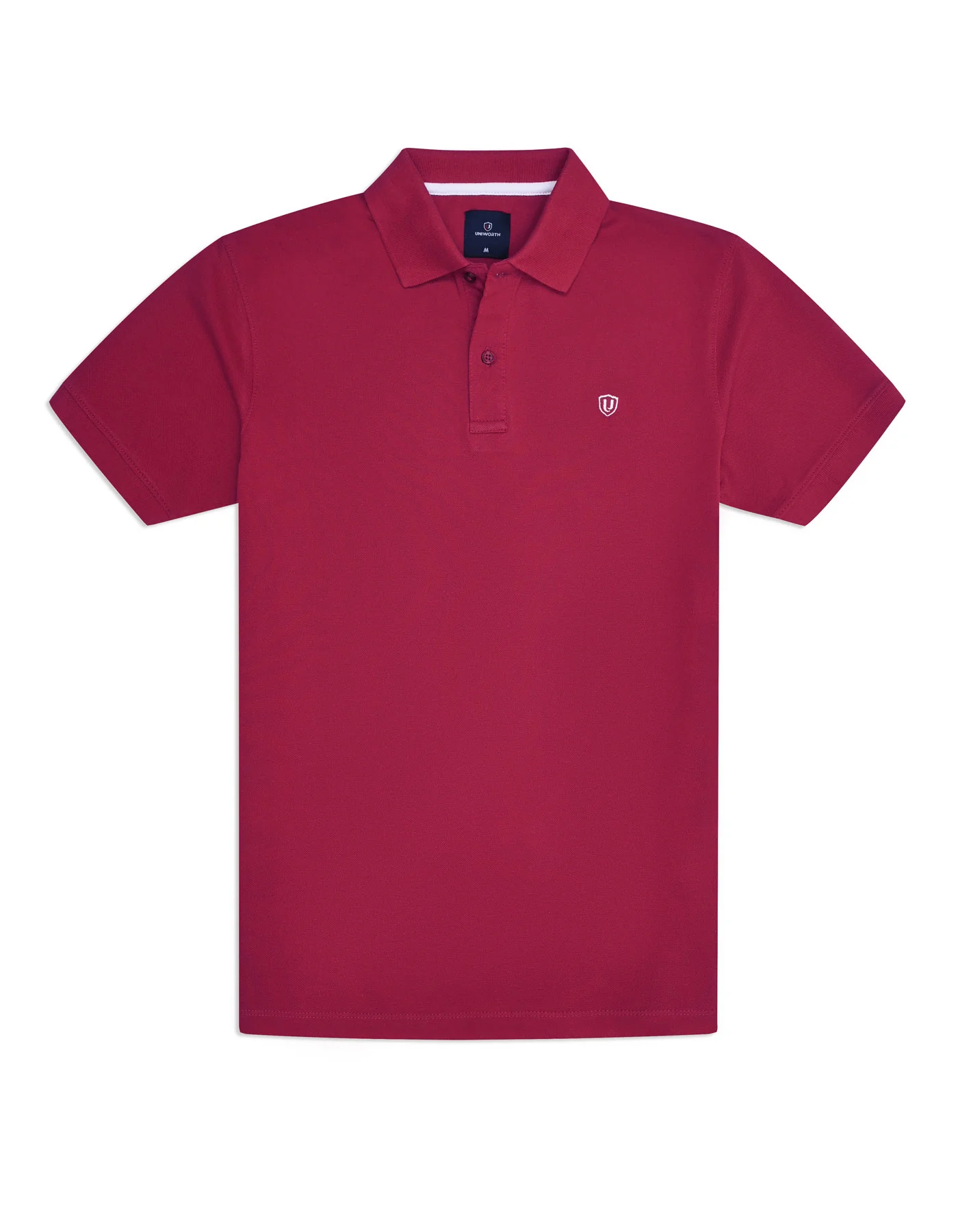 Red Plain Pique Polo Shirt