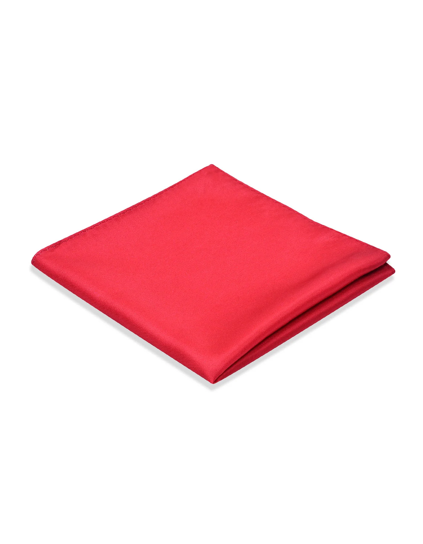 Red Plain Pocket Square - Image 2