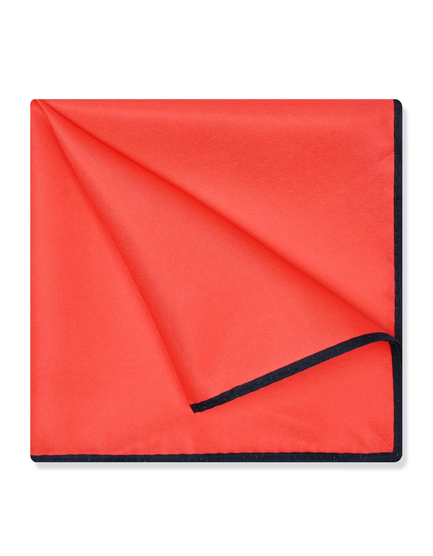Red Plain Pocket Square - Image 3