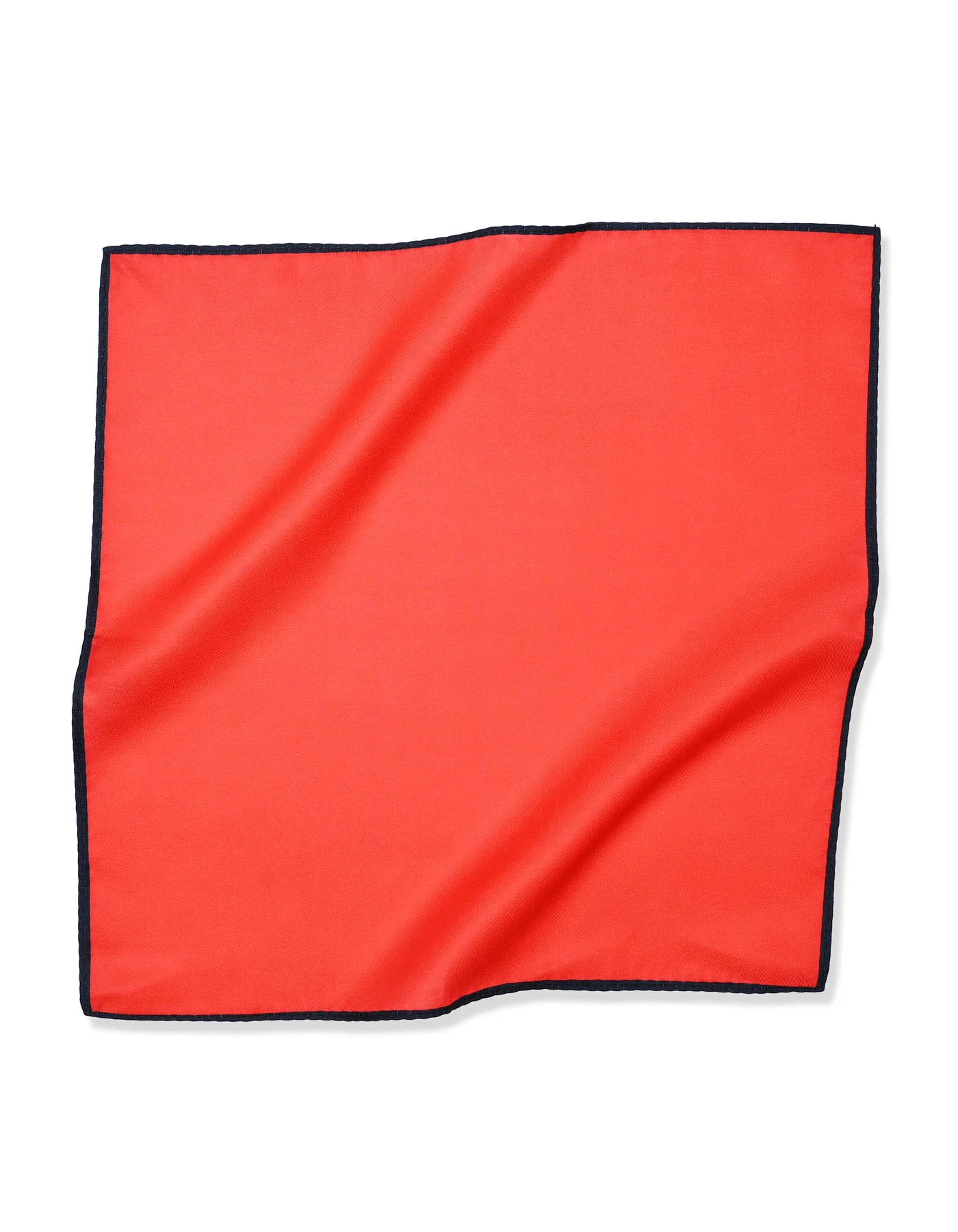 Red Plain Pocket Square - Image 4