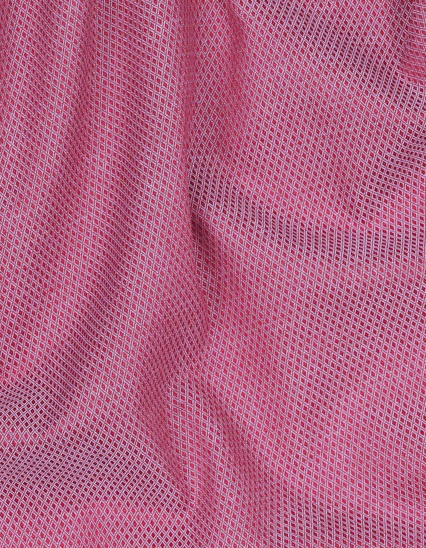 Red Self Smart Fit Shirt - Image 4