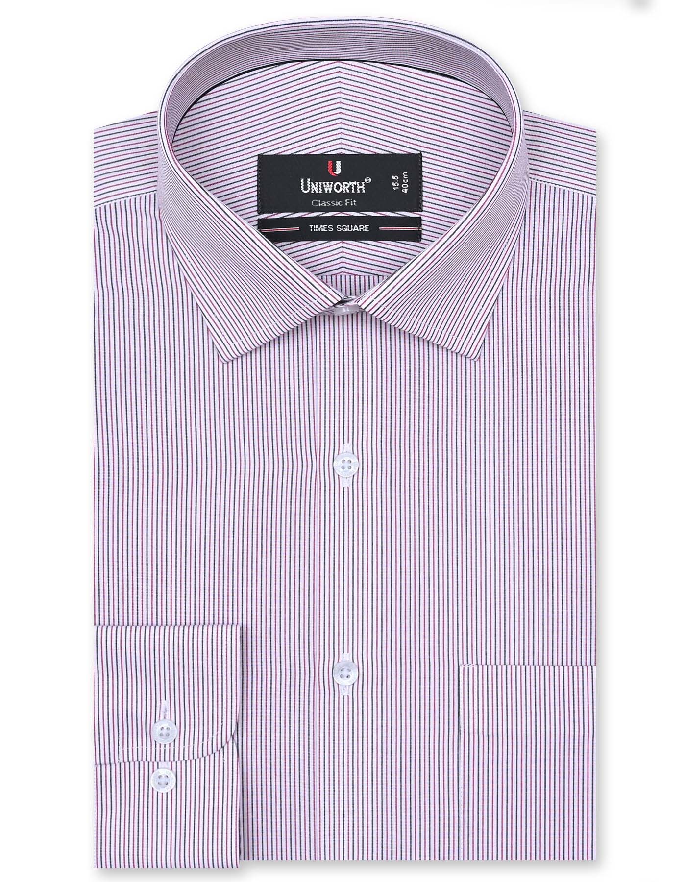 Red Stripe Classic Fit Shirt