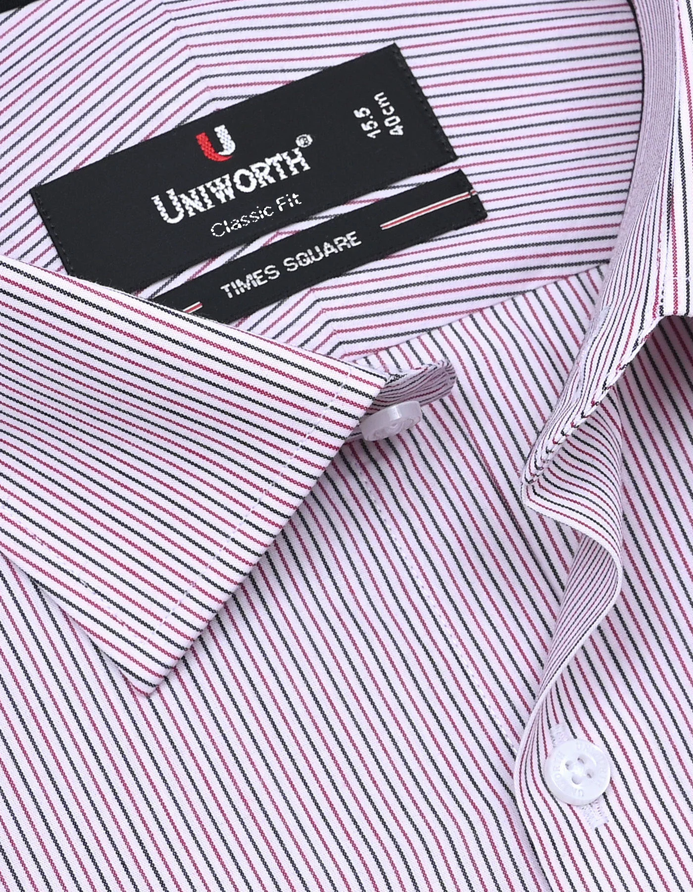 Red Stripe Classic Fit Shirt - Image 2