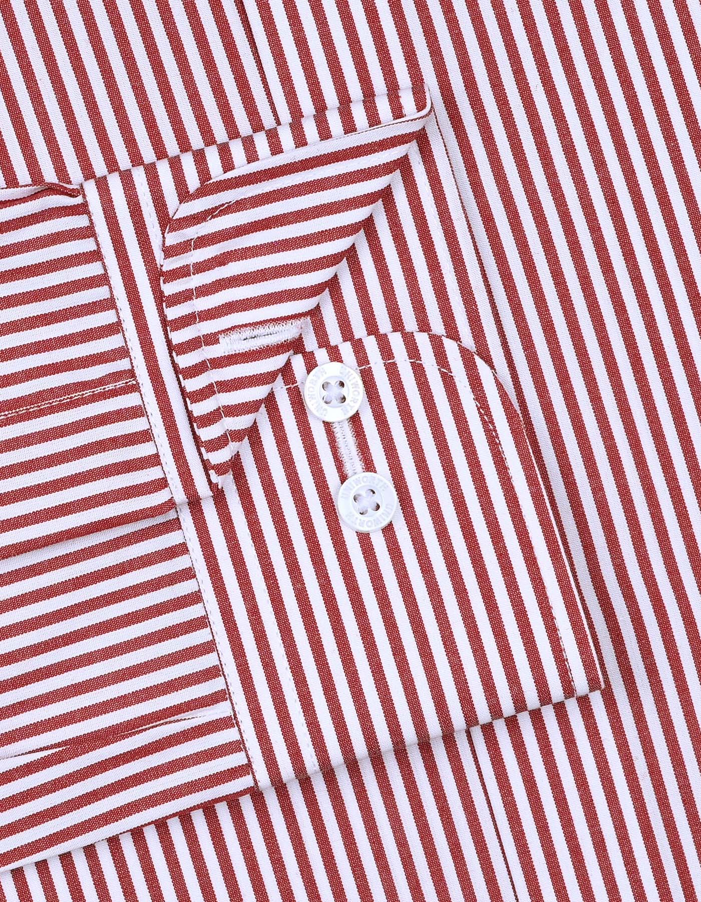 Red Stripe Classic Fit Shirt - Image 3