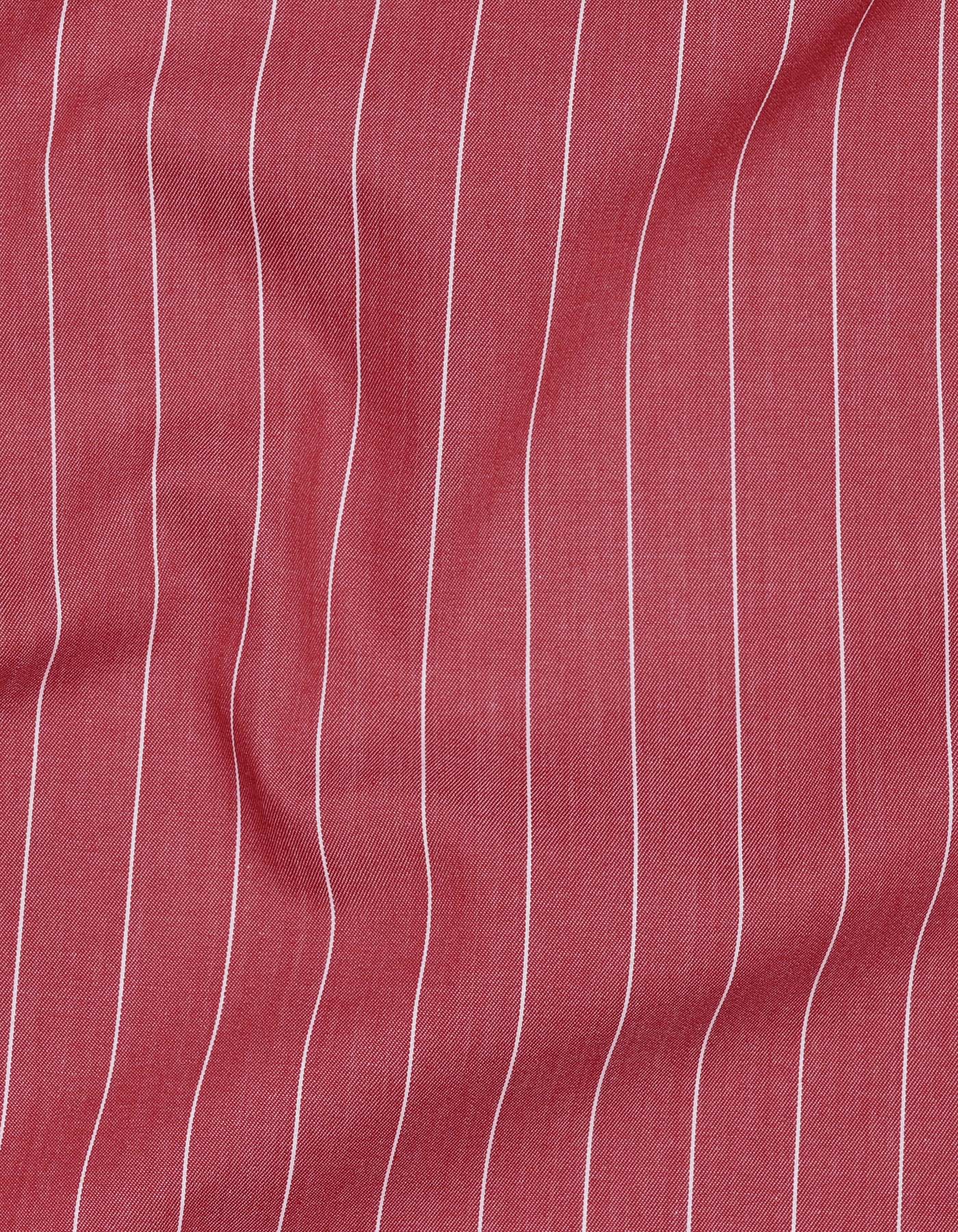 Red Stripe Classic Fit Shirt - Image 4