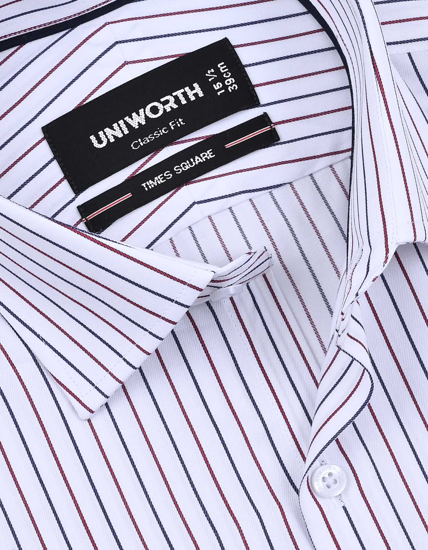 Red Stripe Classic Fit Shirt - Image 2