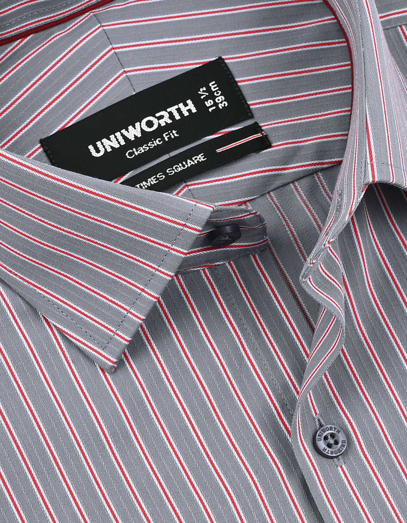 Red Stripe Classic Fit Shirt - Image 2