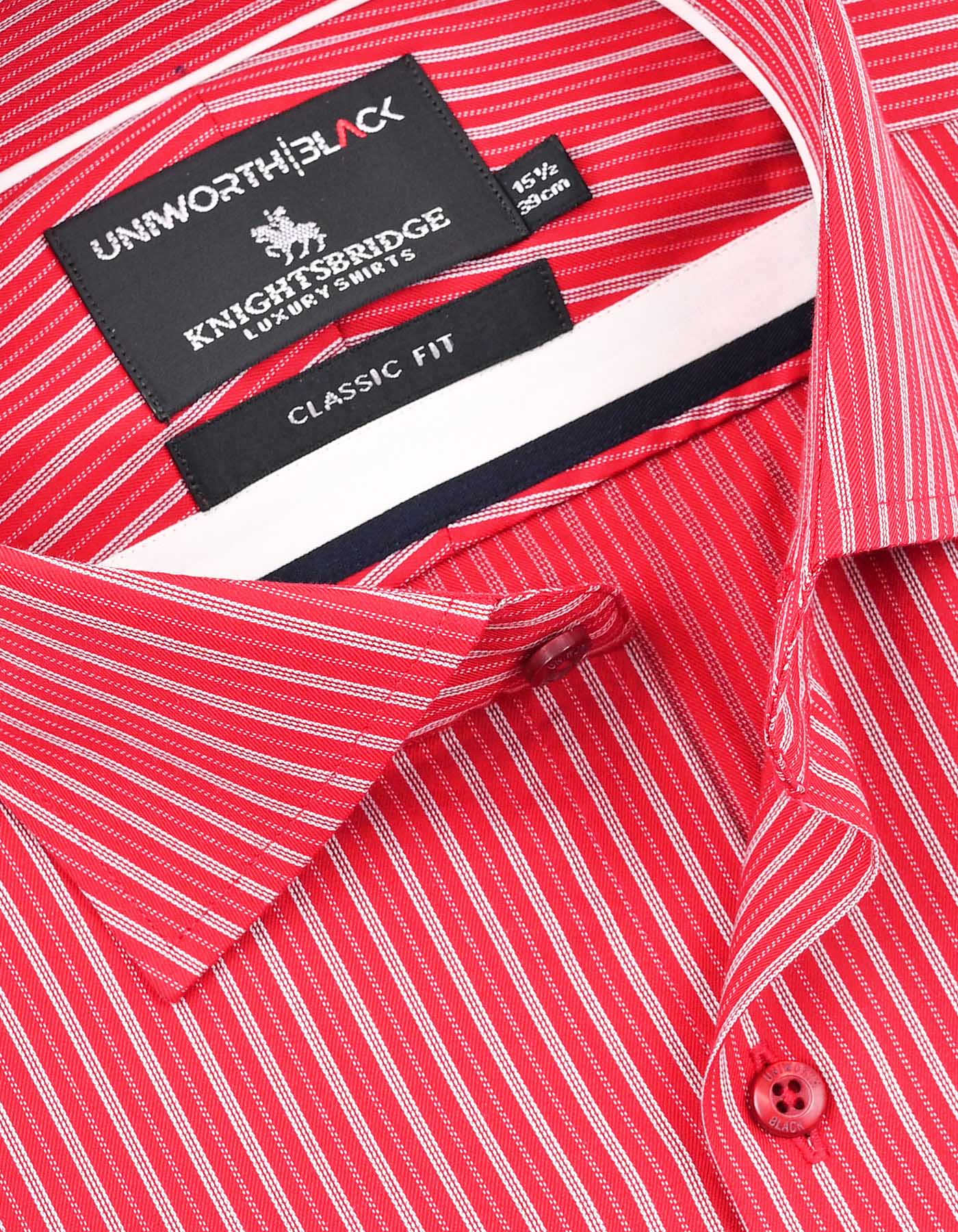 Red Stripe Classic Fit Shirt - Image 2