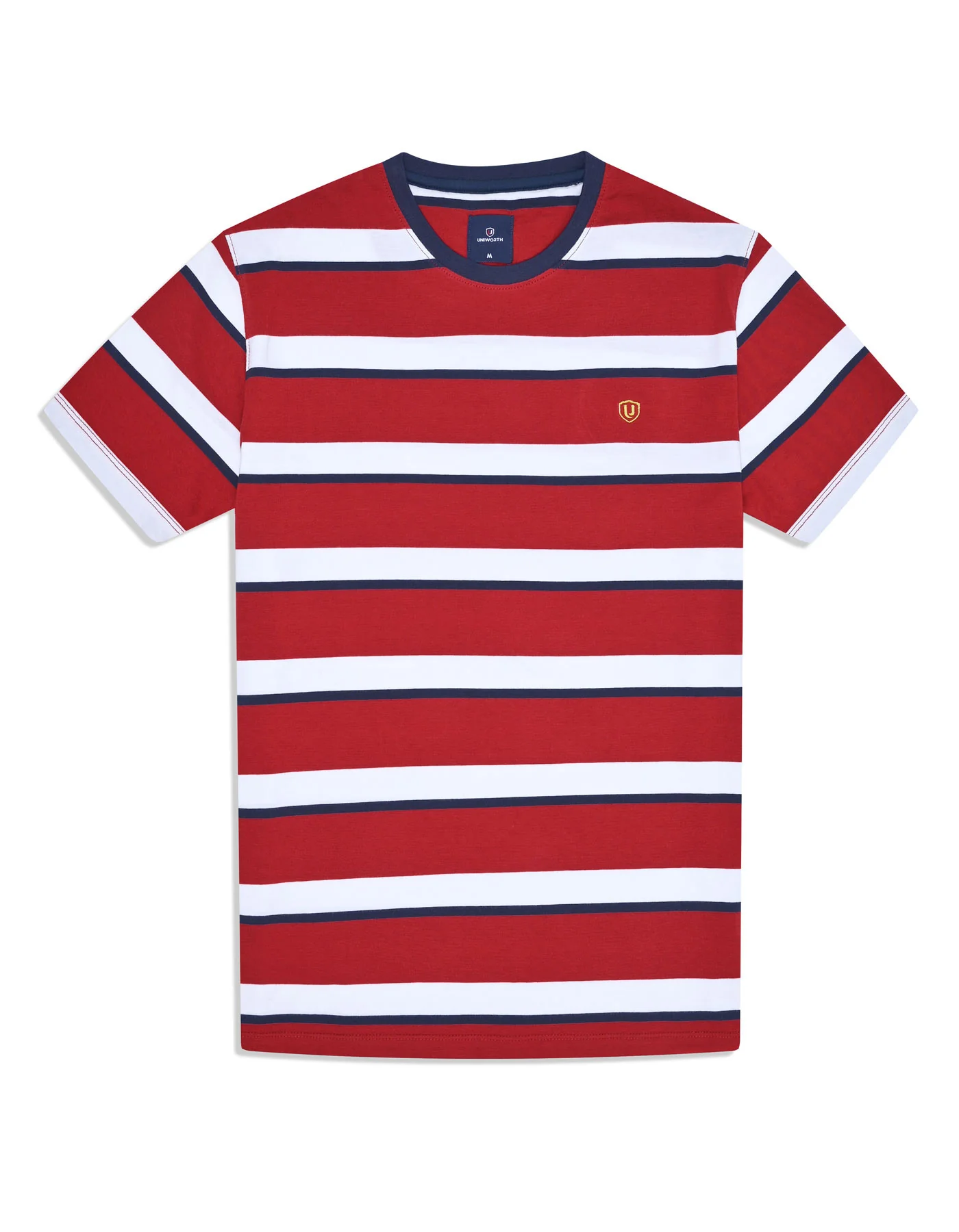 Red Stripe Crew Neck T-shirt