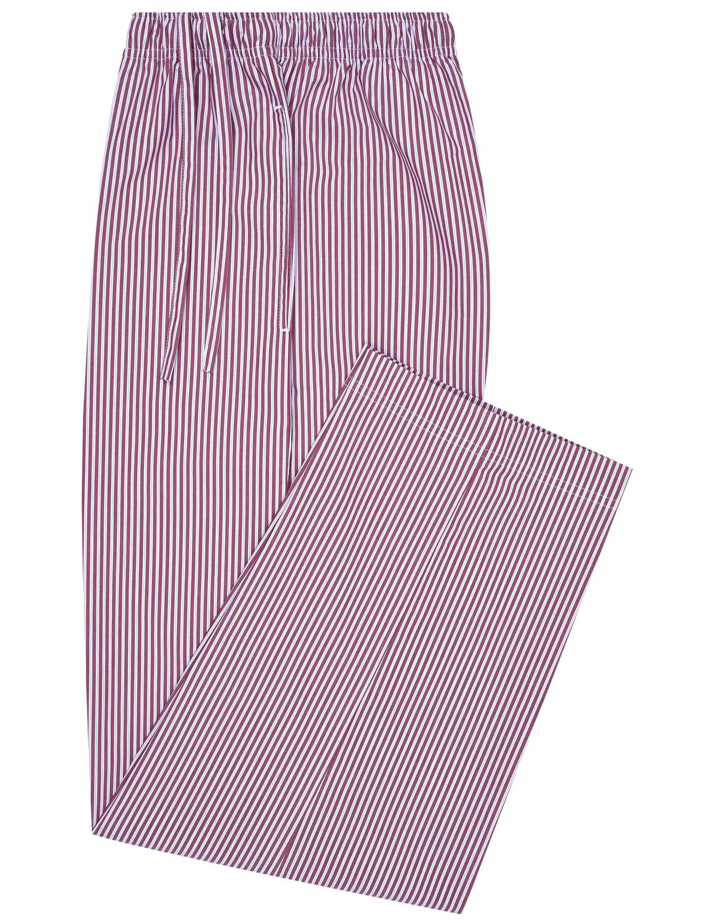 Red Stripe Cross Pocket Woven Pajama