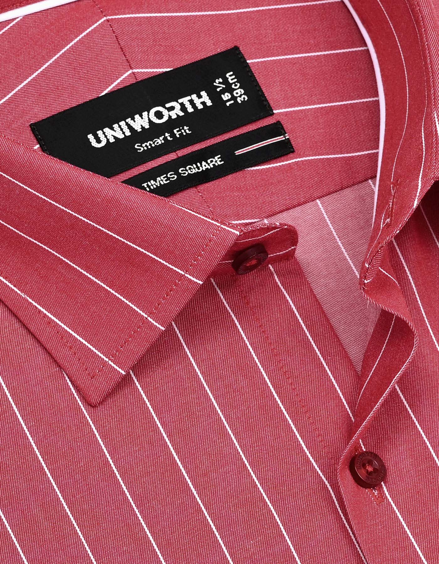 Red Stripe Smart Fit Shirt - Image 2