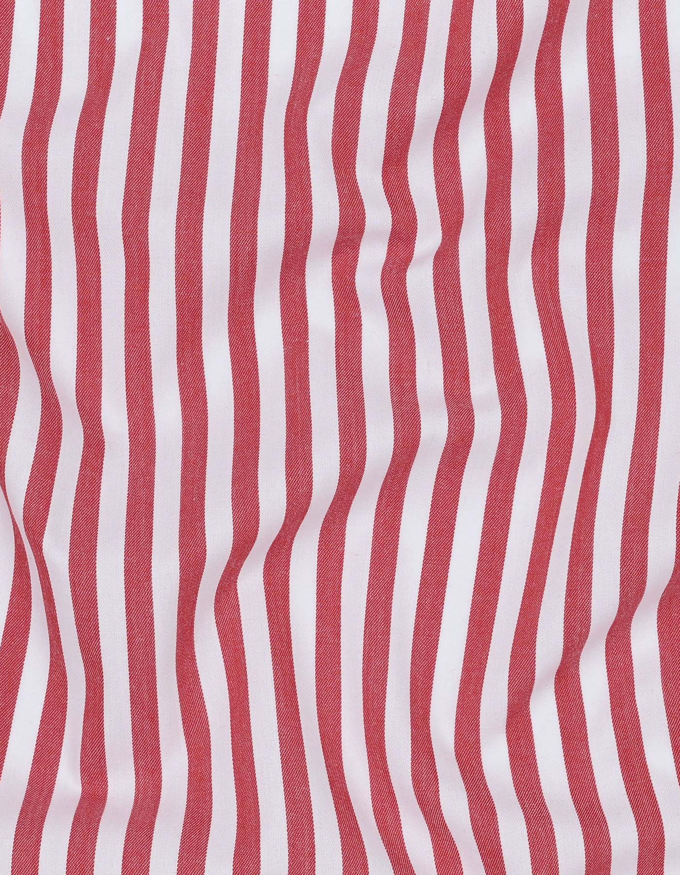 Red Stripe Smart Fit Shirt - Image 4