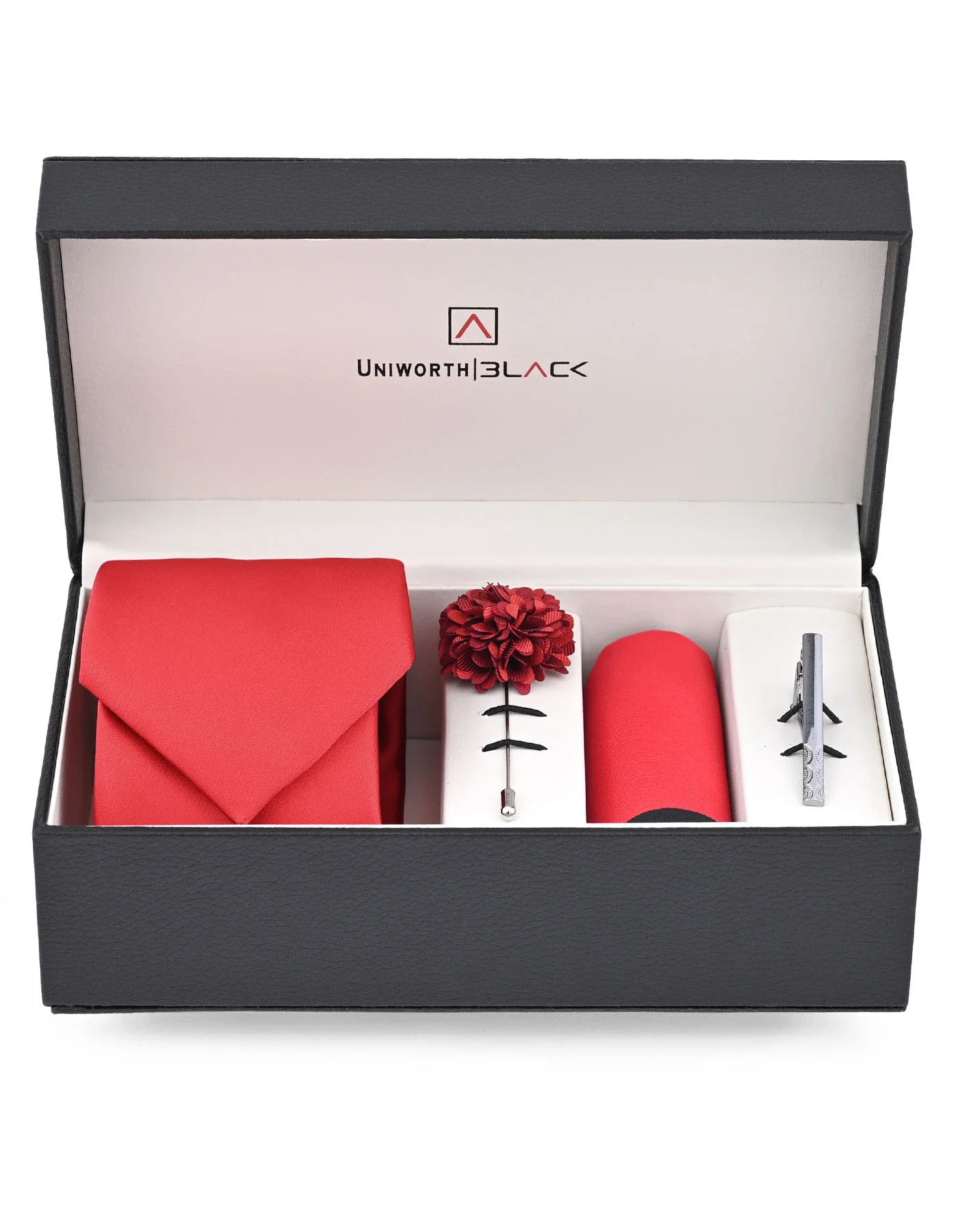 Red Texture Men Accessories Box