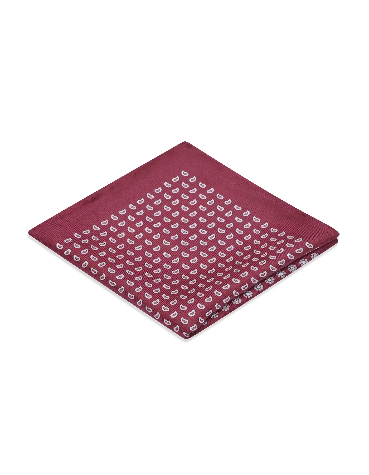 Red Texture Pocket Square - Image 2