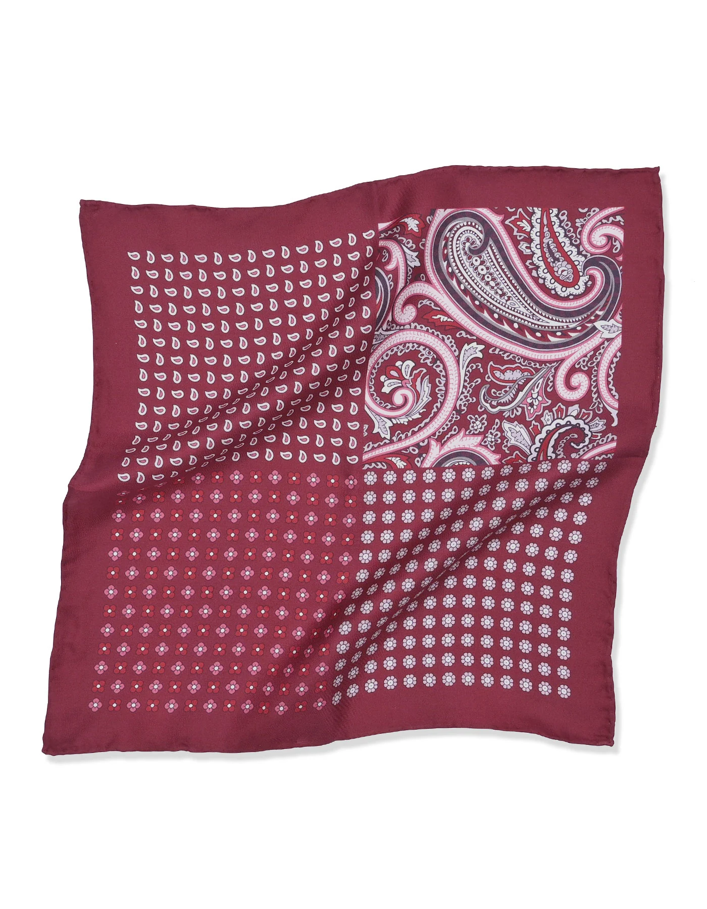 Red Texture Pocket Square - Image 4