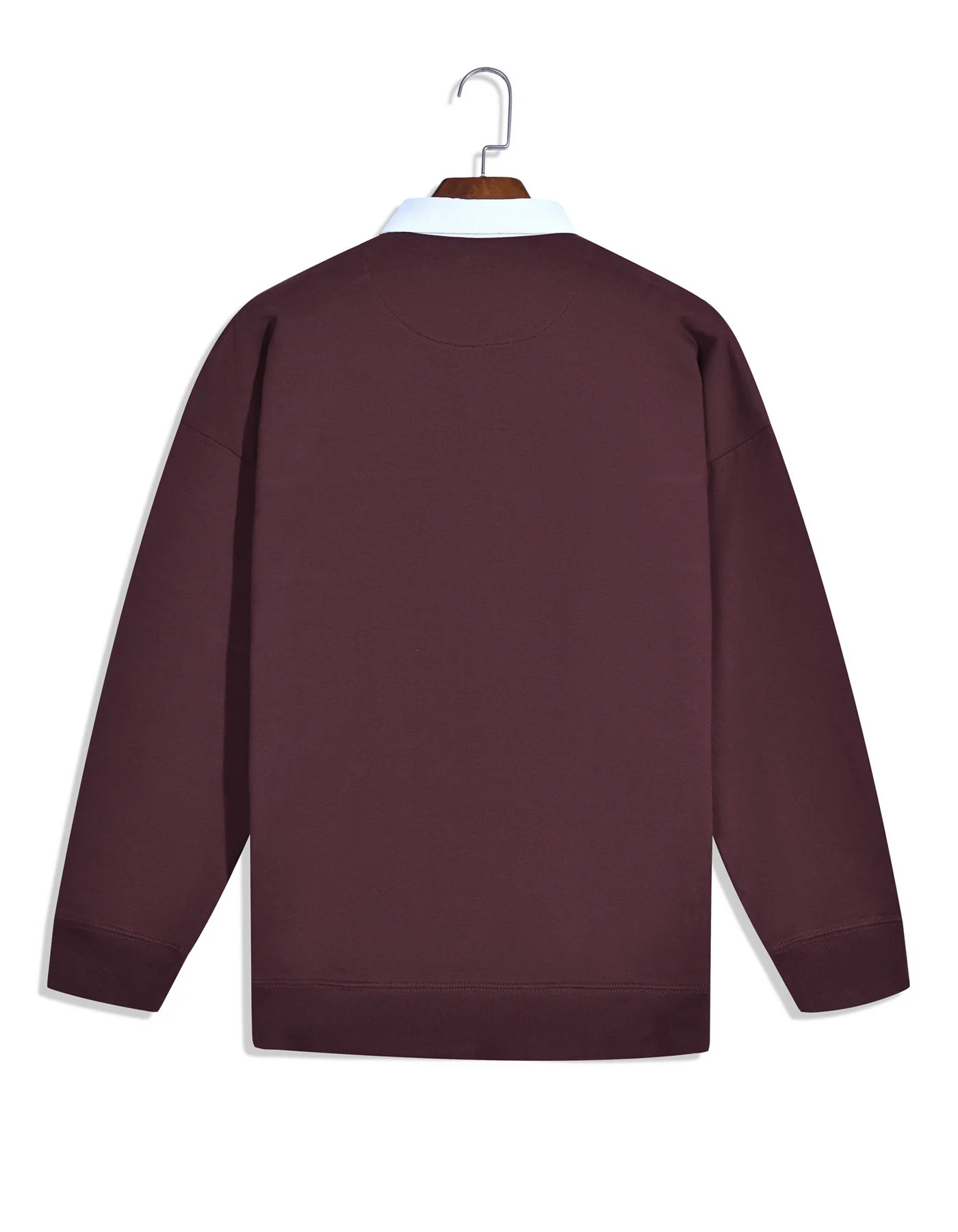 Rich Brown Relaxed Fit Rugby Polo - Image 4