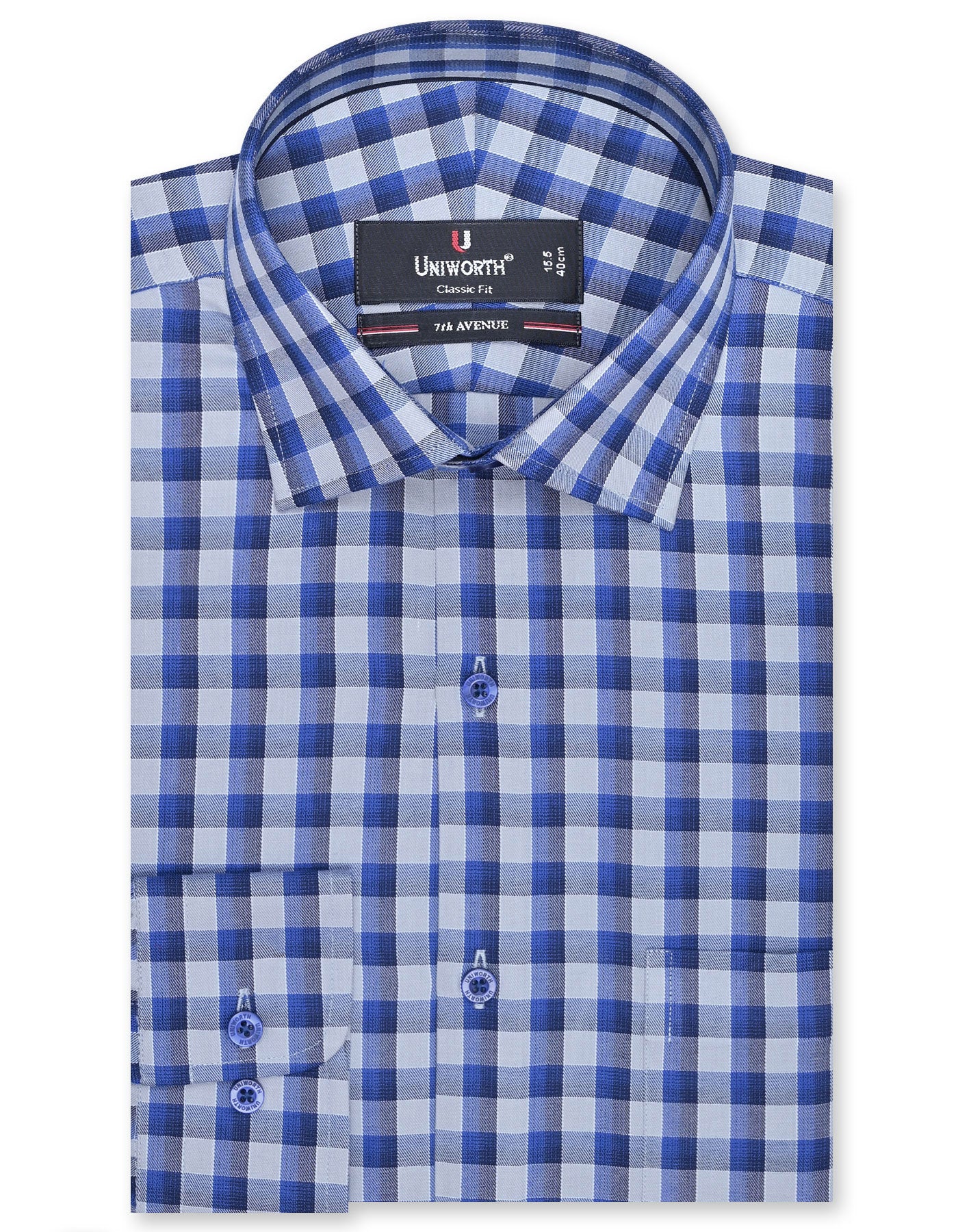 River Blue Check Classic Fit Shirt
