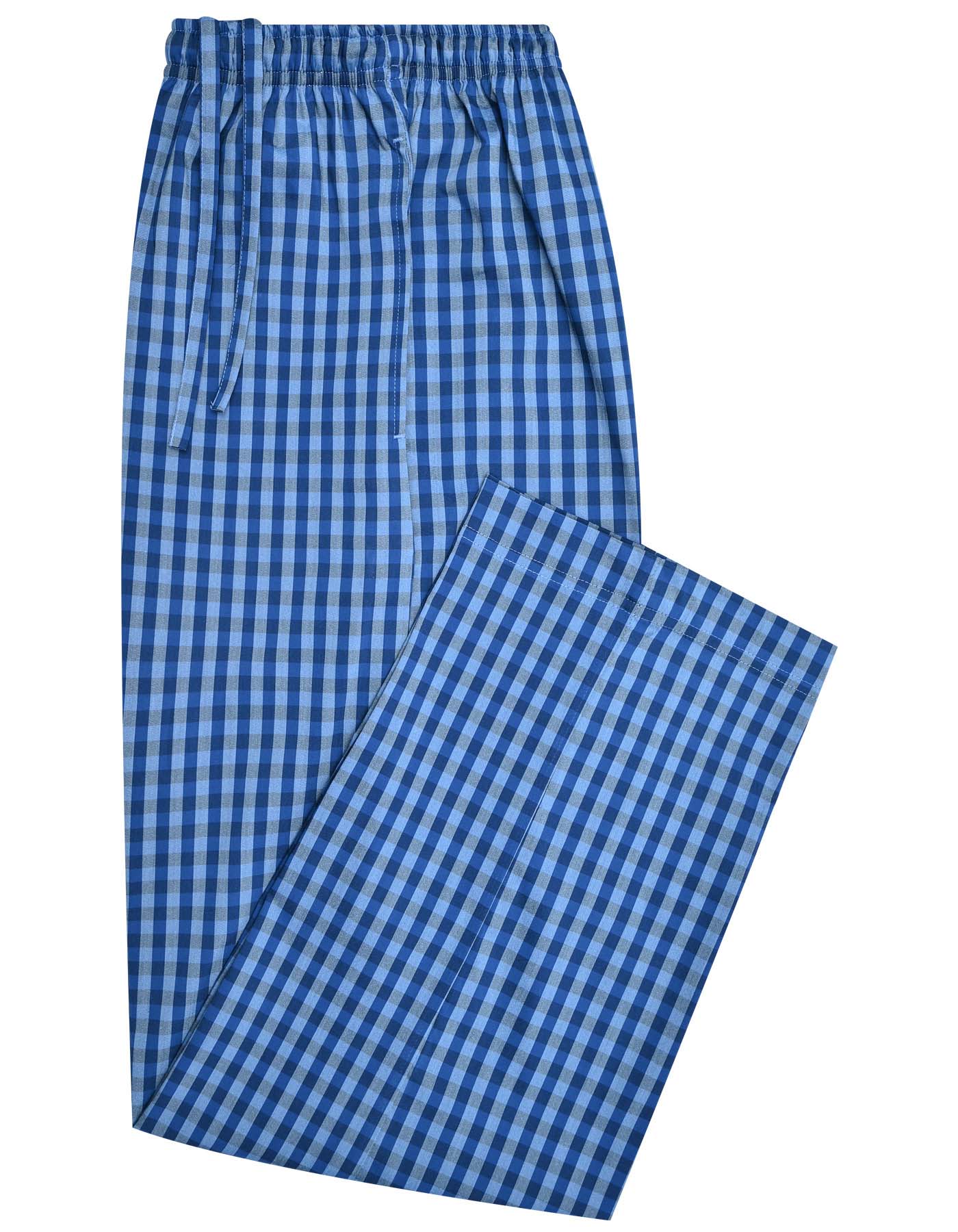 Royal Blue Check Cross Pocket Woven Pajama
