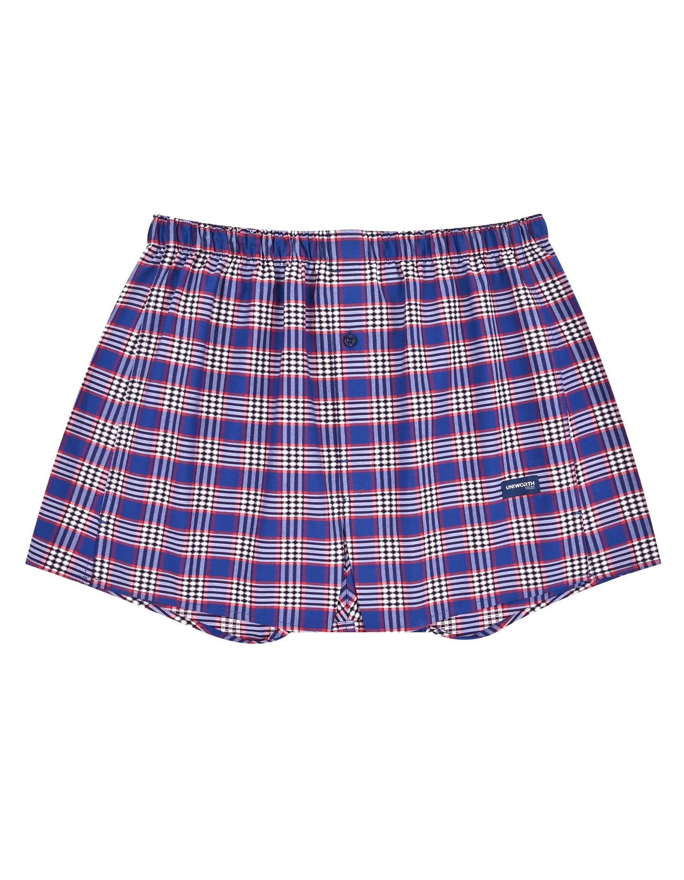 Royal Blue Check Woven Boxer
