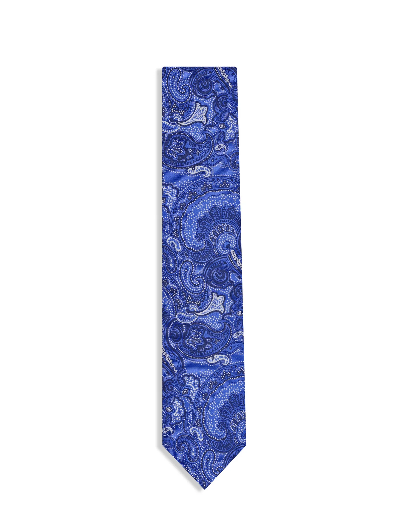 Royal Blue Paisley Tie - Image 2