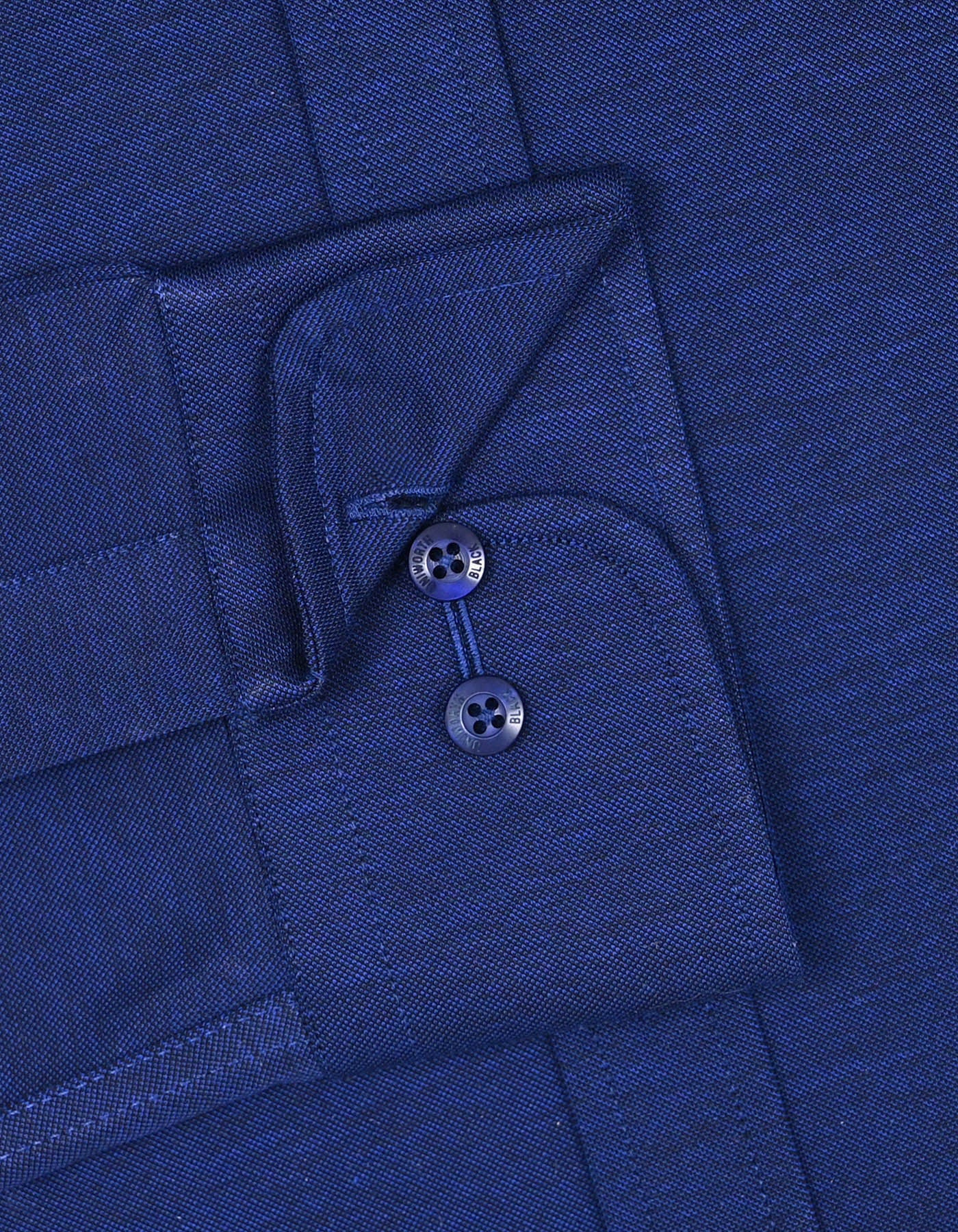 Royal Blue Plain Classic Fit Shirt - Image 4