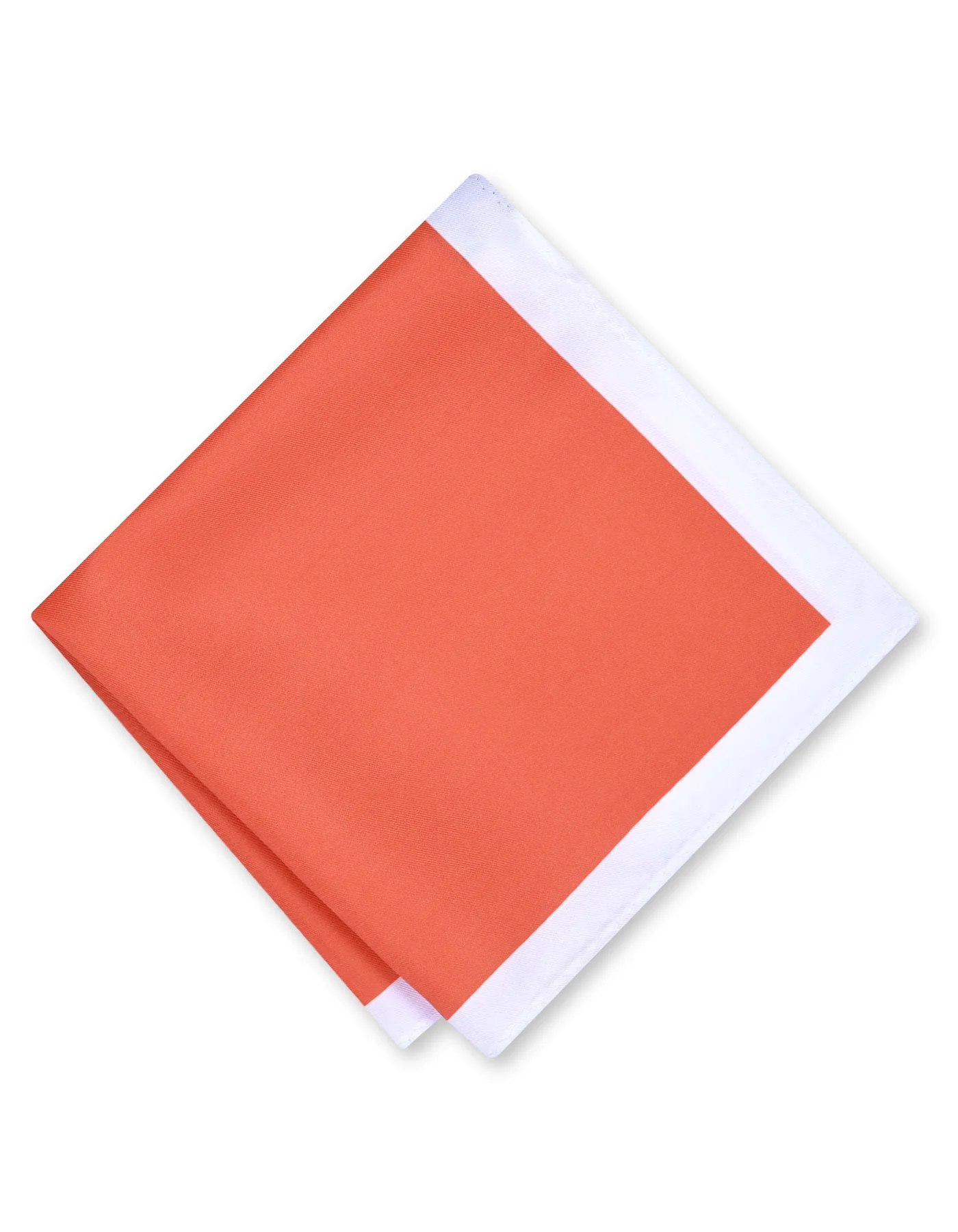 Rust 100% Polyester Pocket Square - Image 2